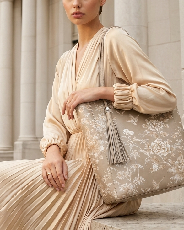 DESTI SAINT | Double Phoenix Floral Shopper