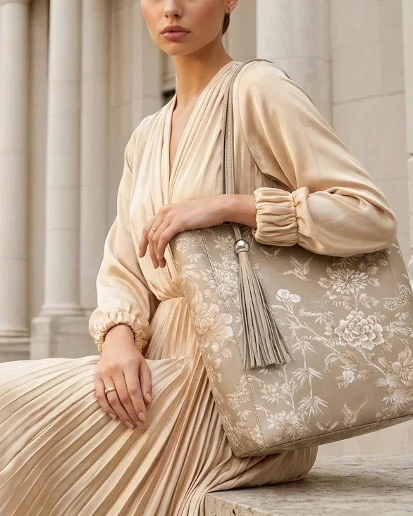 DESTI SAINT | Double Phoenix Floral Shopper