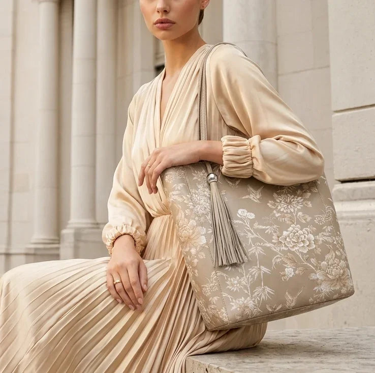 DESTI SAINT | Double Phoenix Floral Shopper