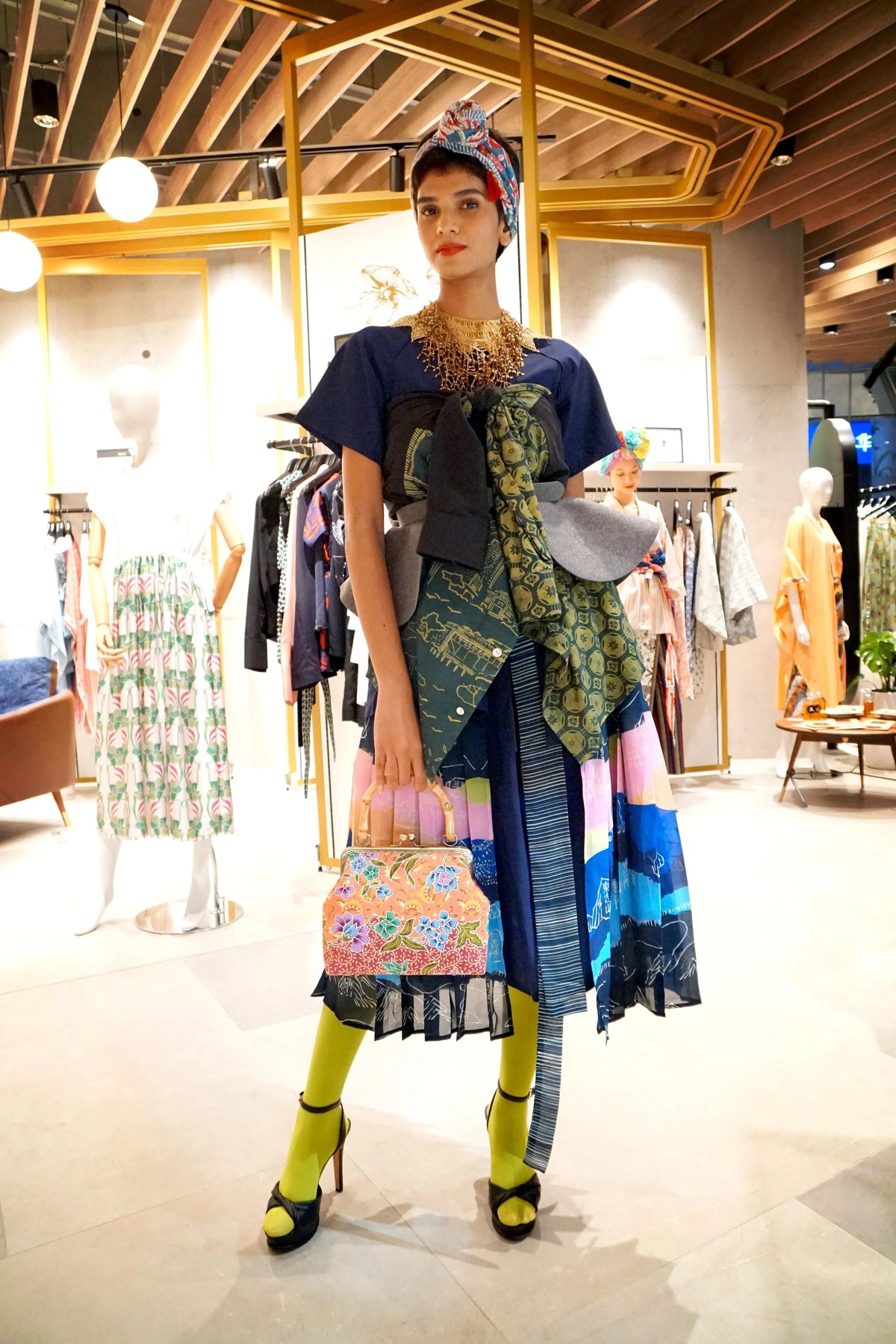 COCOONESE | Bamboo Top Handle Bag - Revolving Dream (PK)