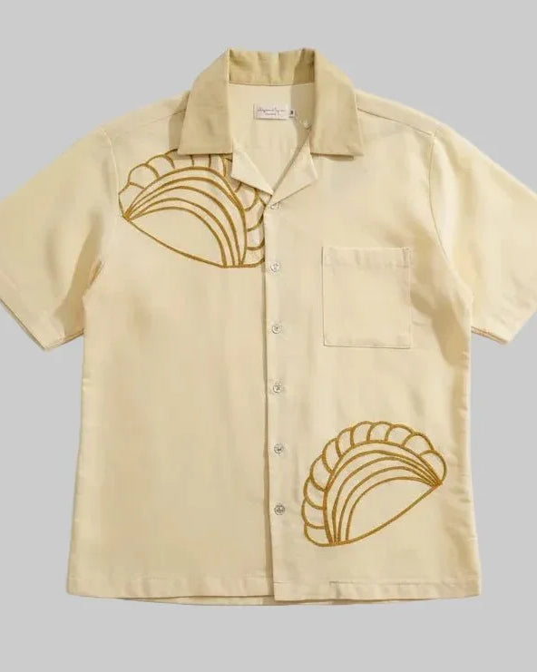 NYANA NYANA | Kopi Karipap Embroidery Camp Shirt