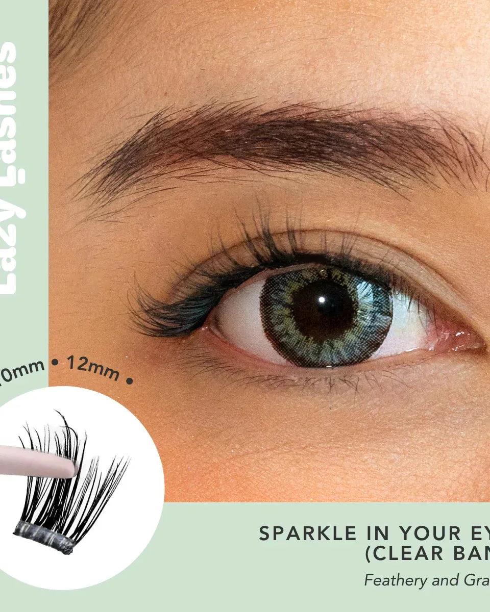 NODSPARK | Clear Band Everyday Sparkle In Your Eyes Lazy Lashes
