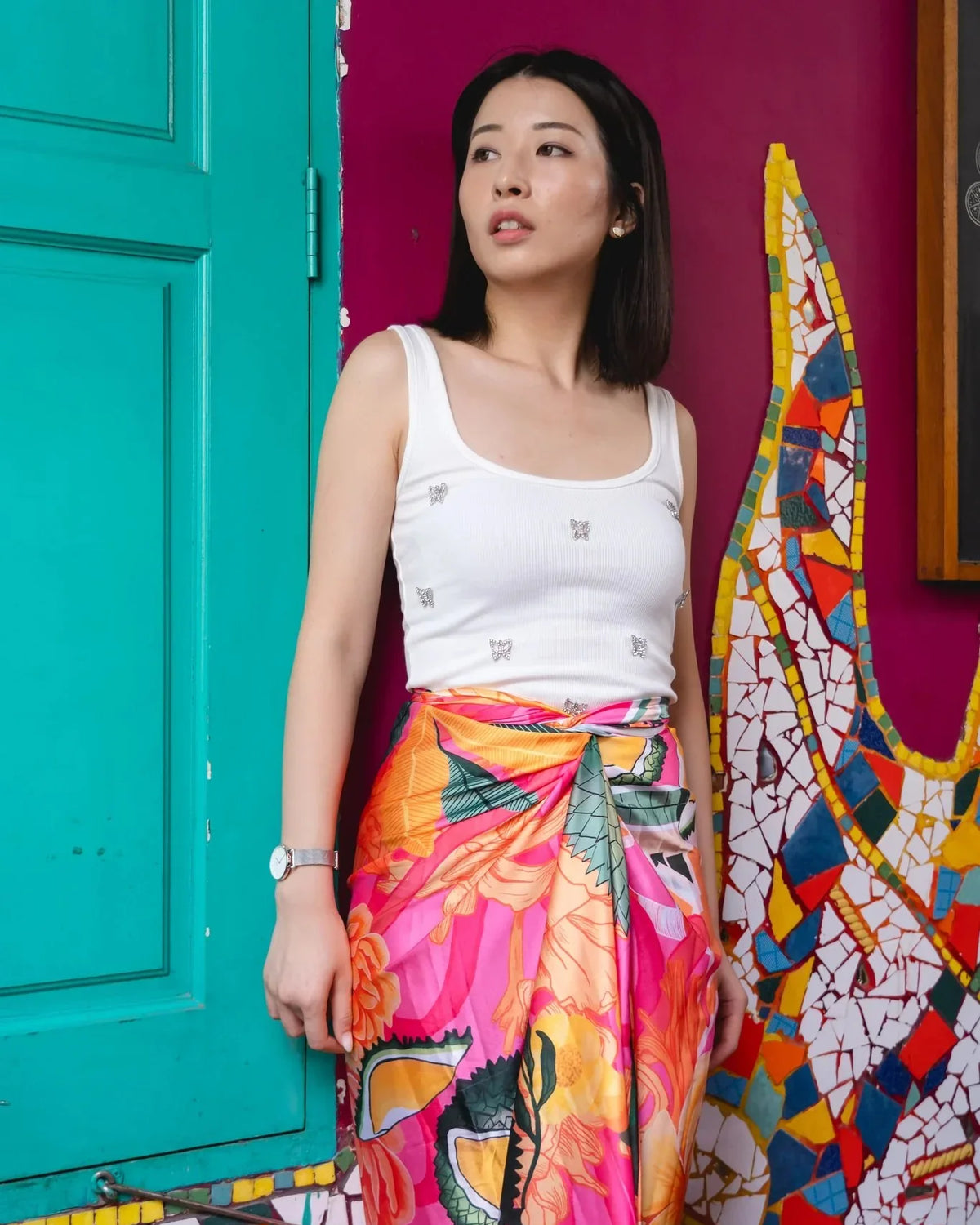 PHOTO PHACTORY | Jiwas Wrap Skirt Durian Skirt