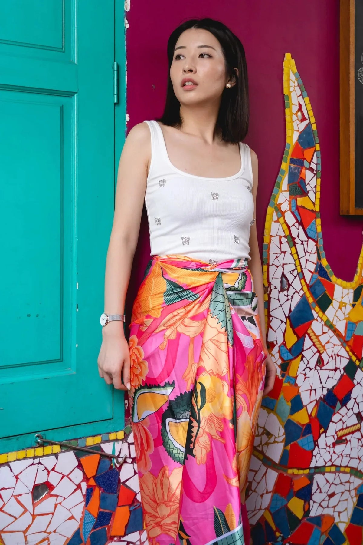 PHOTO PHACTORY | Jiwas Wrap Skirt Durian Skirt