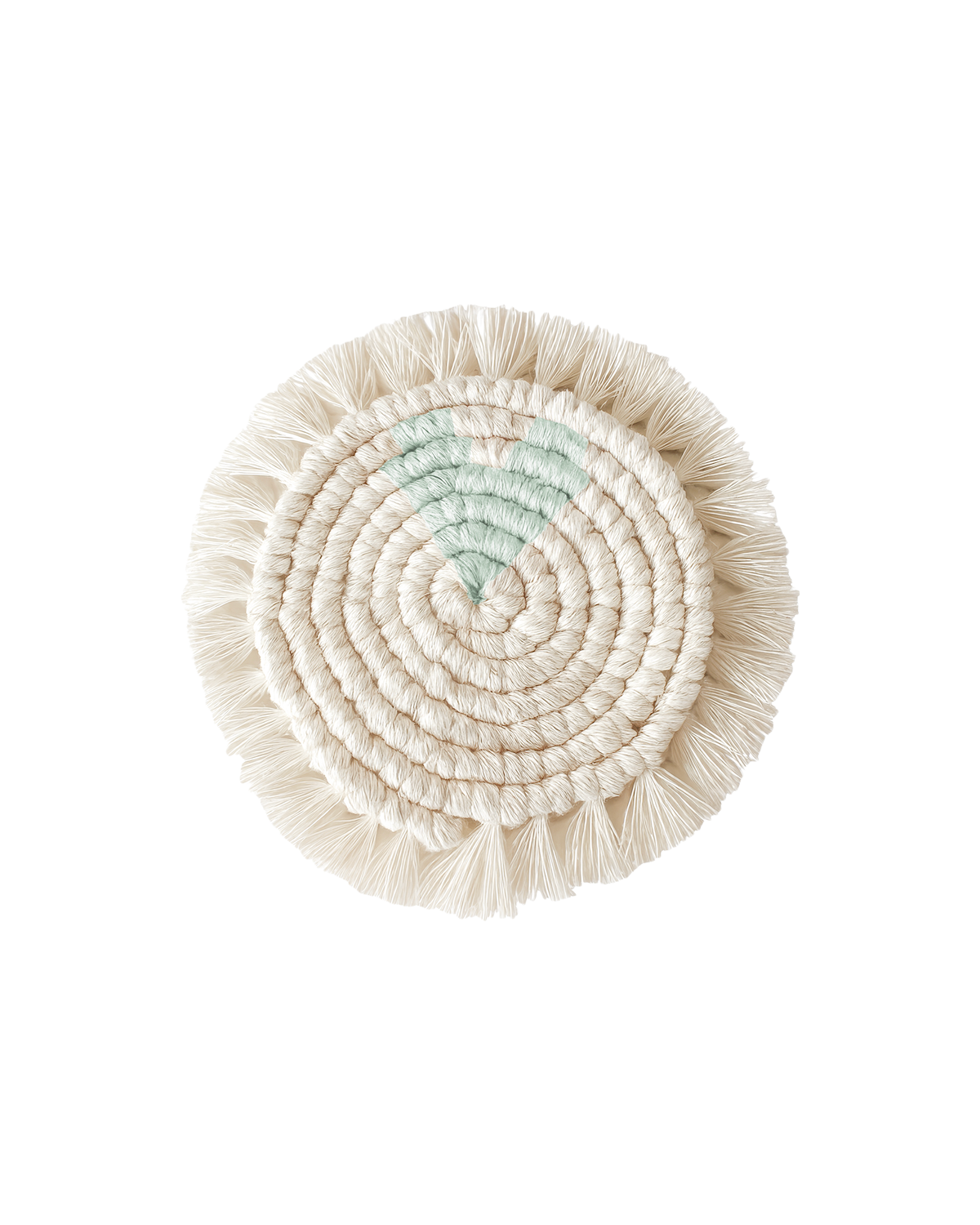 MEJA MAISON DE BALI | The Amour Macrame Coaster by Meja - Celadon