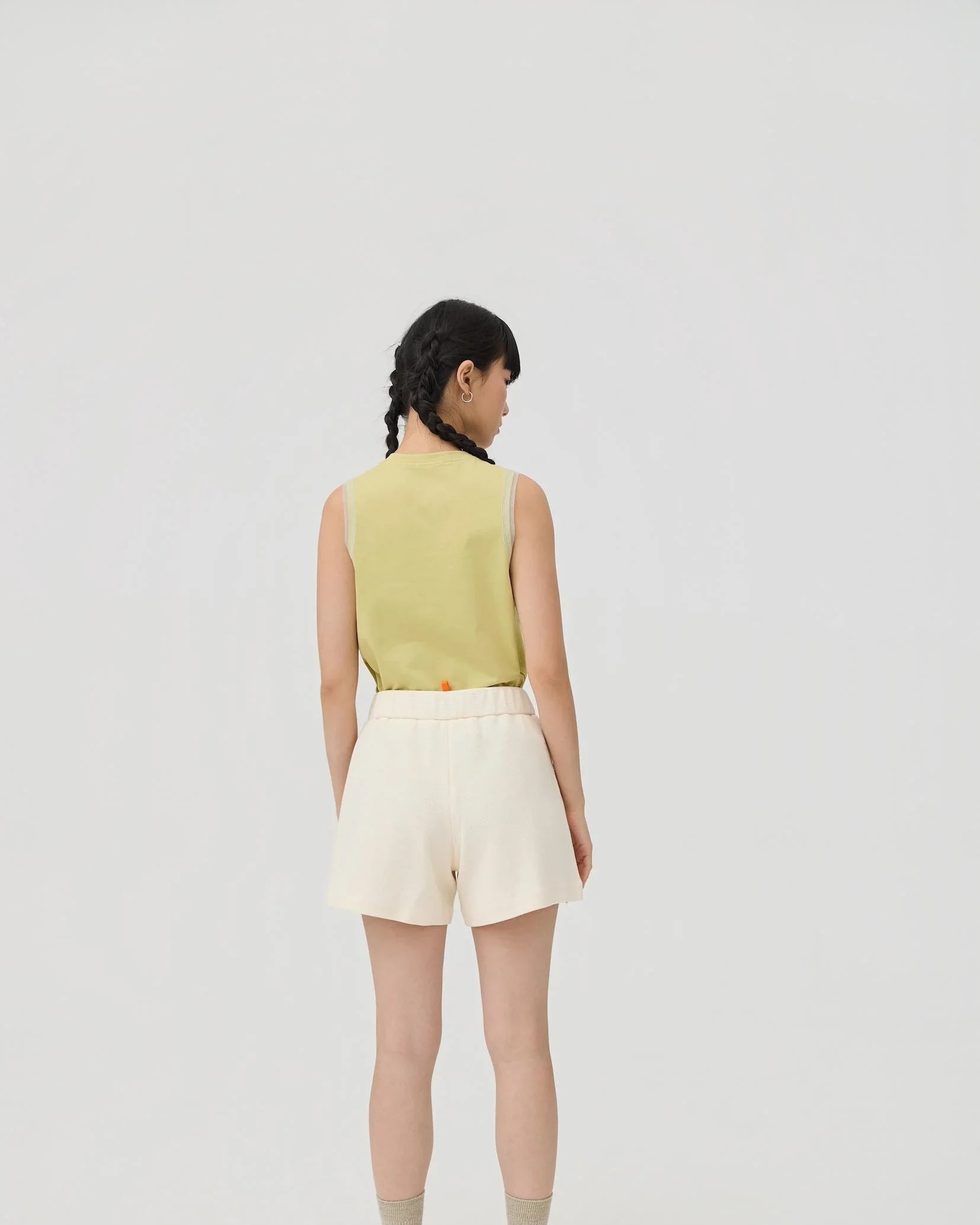 3EIGHTH | Yuru Knit Shorts | Cream