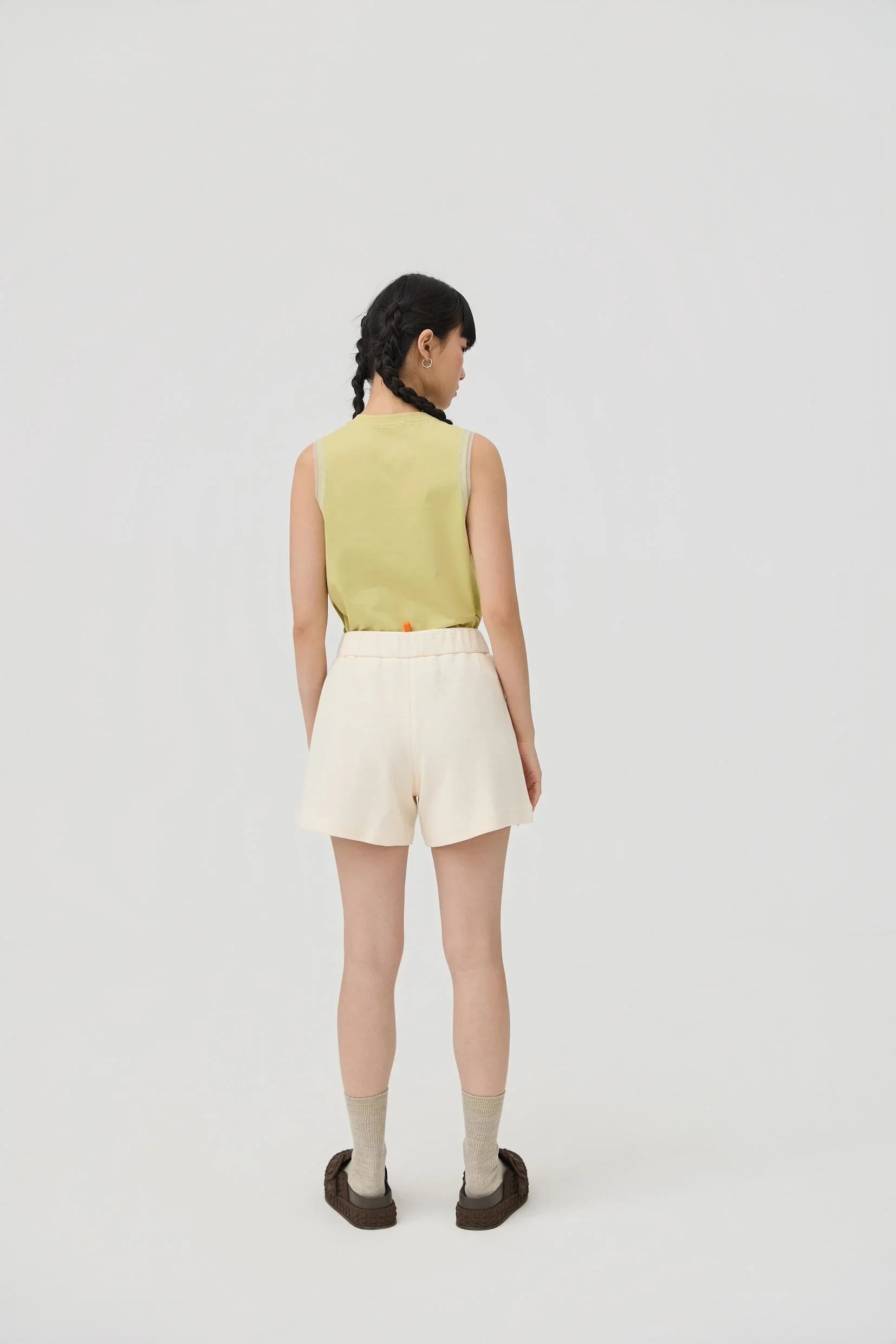 3EIGHTH | Yuru Knit Shorts | Cream
