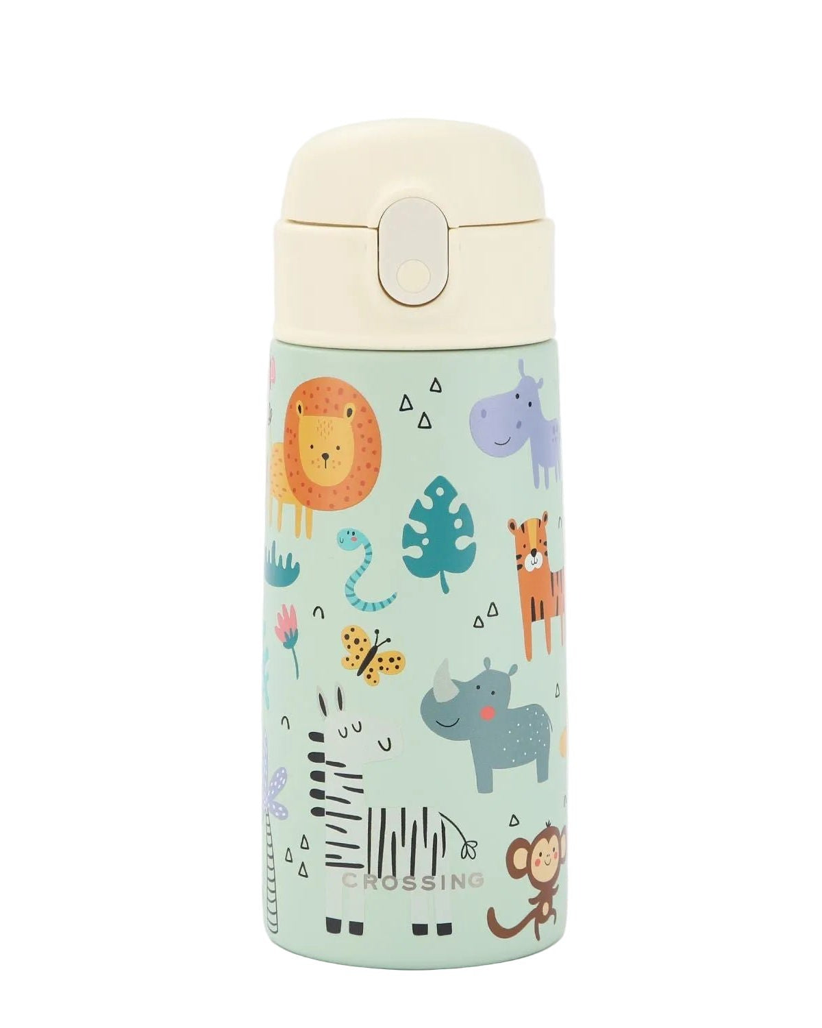 CROSSING | 400ml S/S 316 Kids' Insulated Water Bottle w/ Sipper Silicone Straw