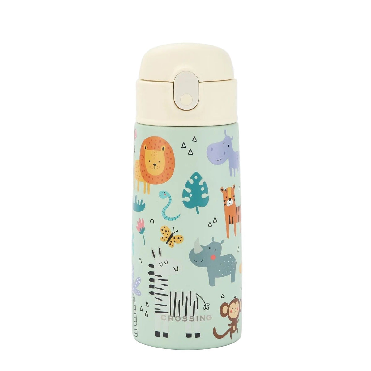 CROSSING | 400ml S/S 316 Kids' Insulated Water Bottle w/ Sipper Silicone Straw