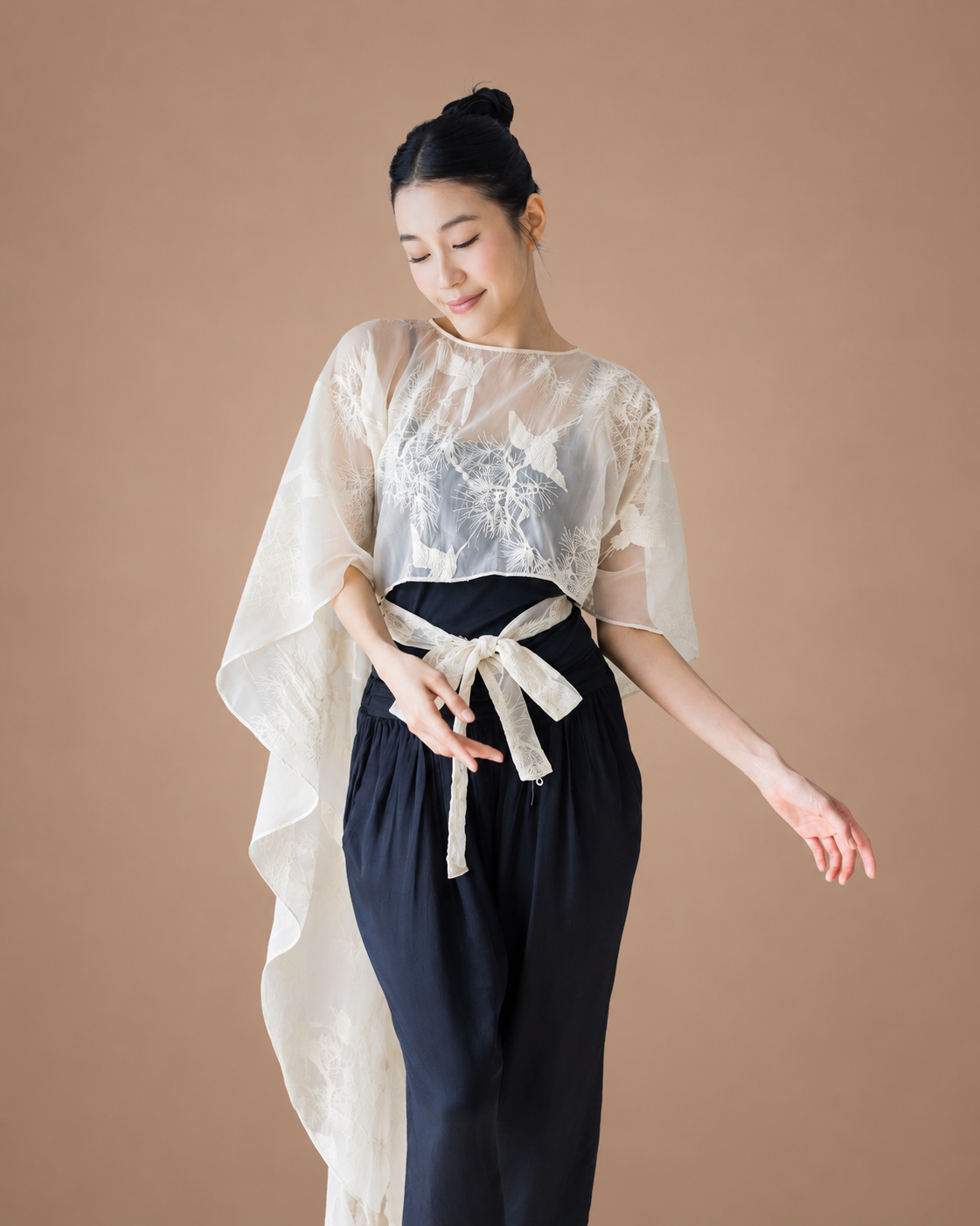 PAOPAO | 鹤 HÈ Sheer Cape
