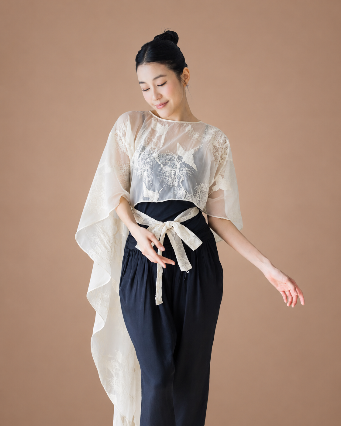 PAOPAO | 鹤 HÈ Sheer Cape