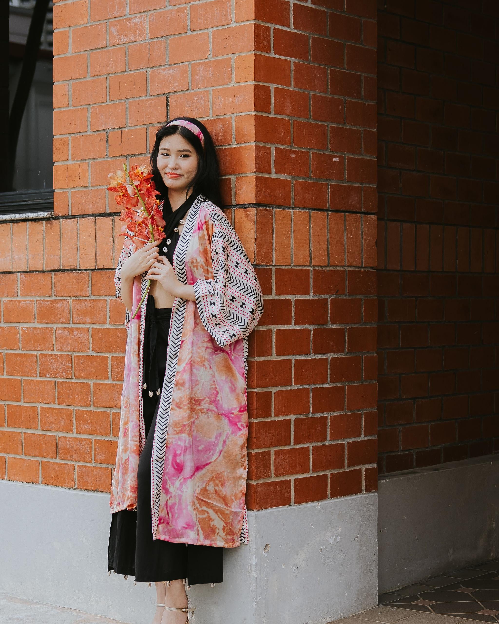 RAJA RANI | Modal Silk Long Kimono