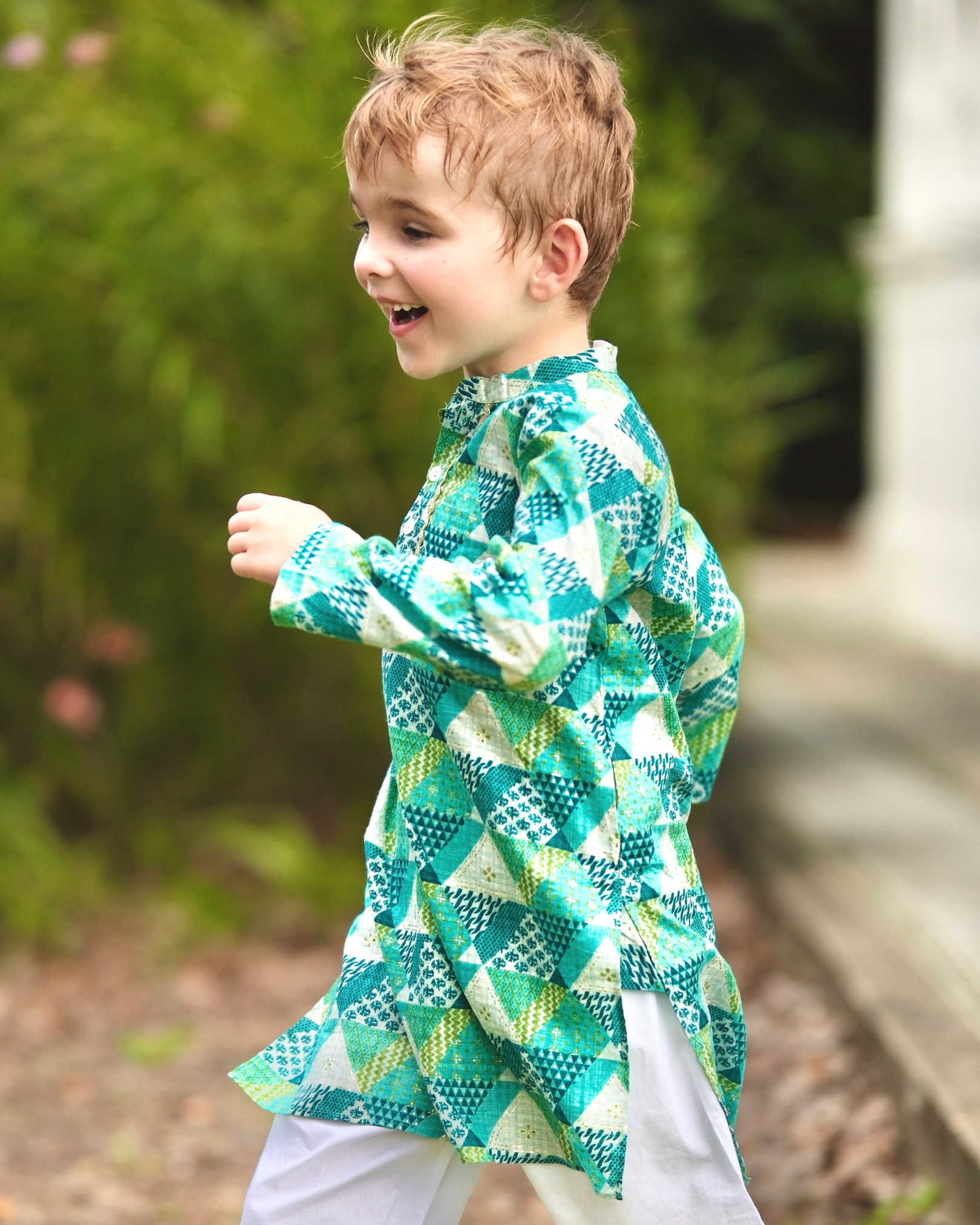 NIMBU | Mehak Blue Boys Kurta Pajama in Cotton