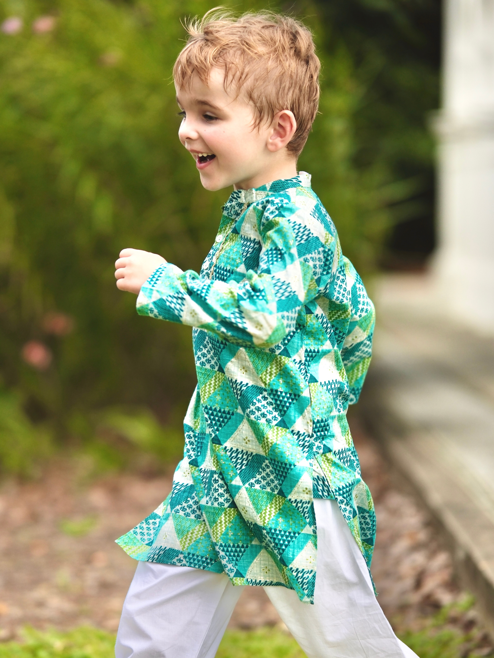 NIMBU | Mehak Blue Boys Kurta Pajama in Cotton