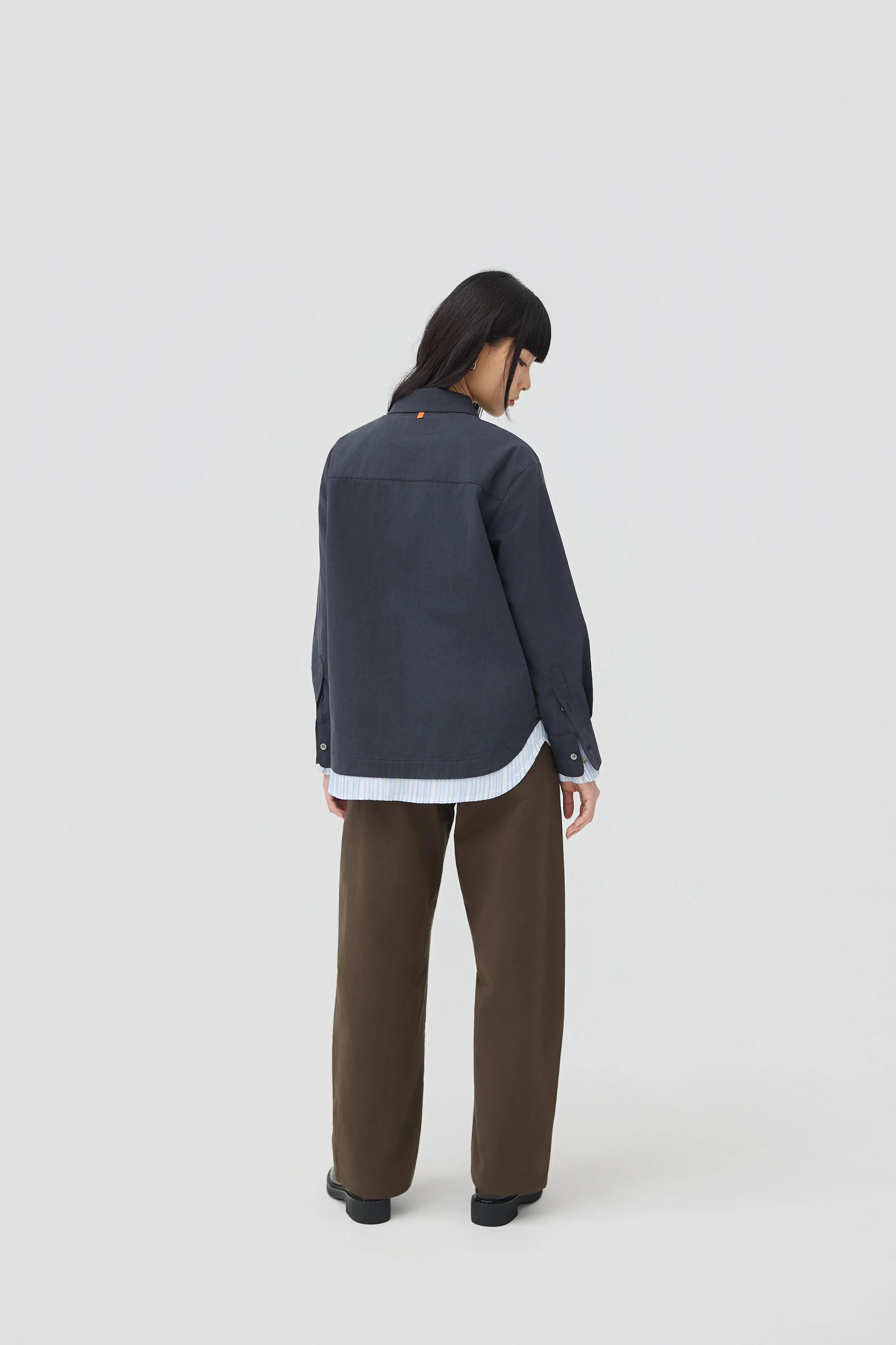 3EIGHTH | Kasane Shirt In Ink Navy