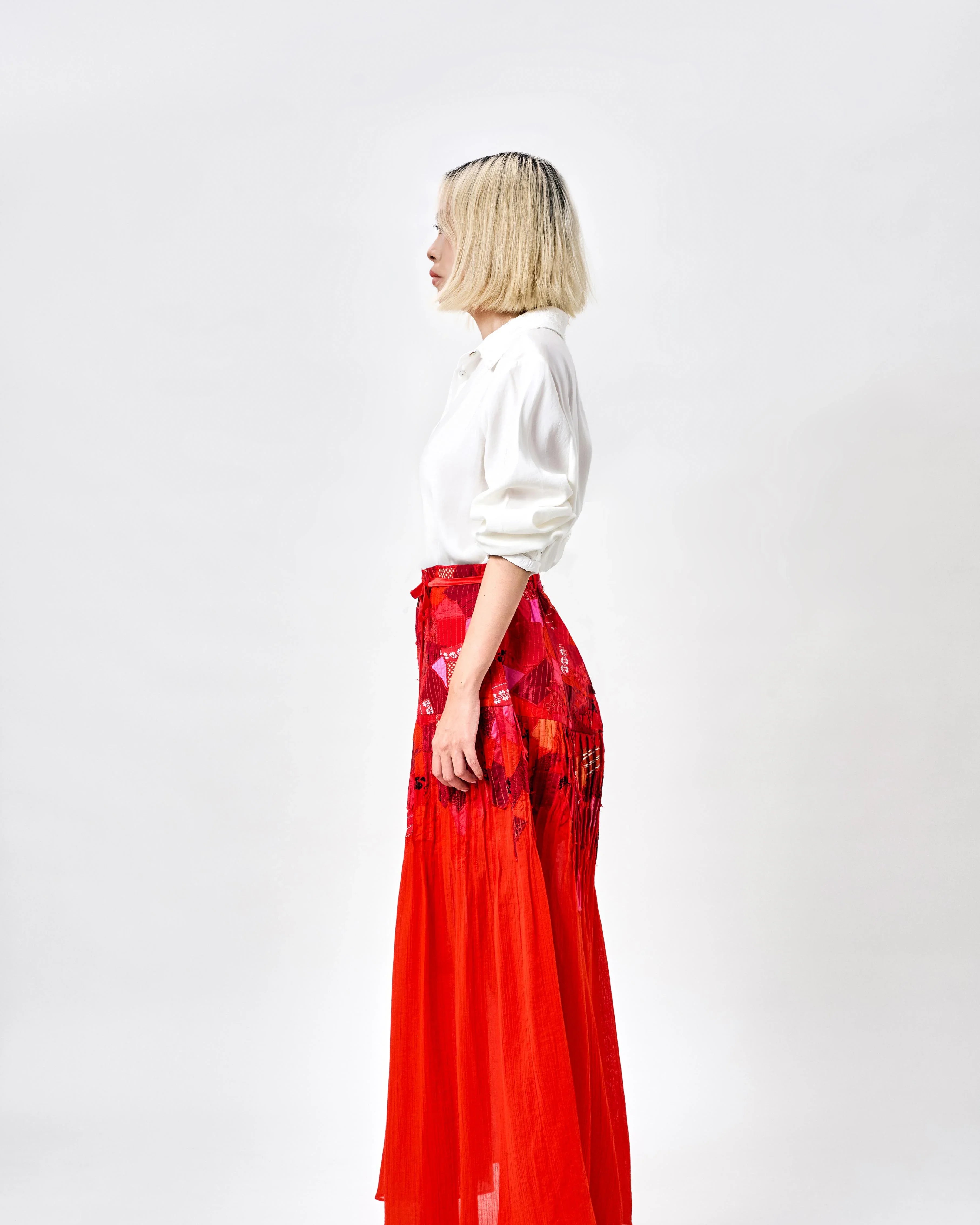 KHAAR | Scrap Midi Skirt