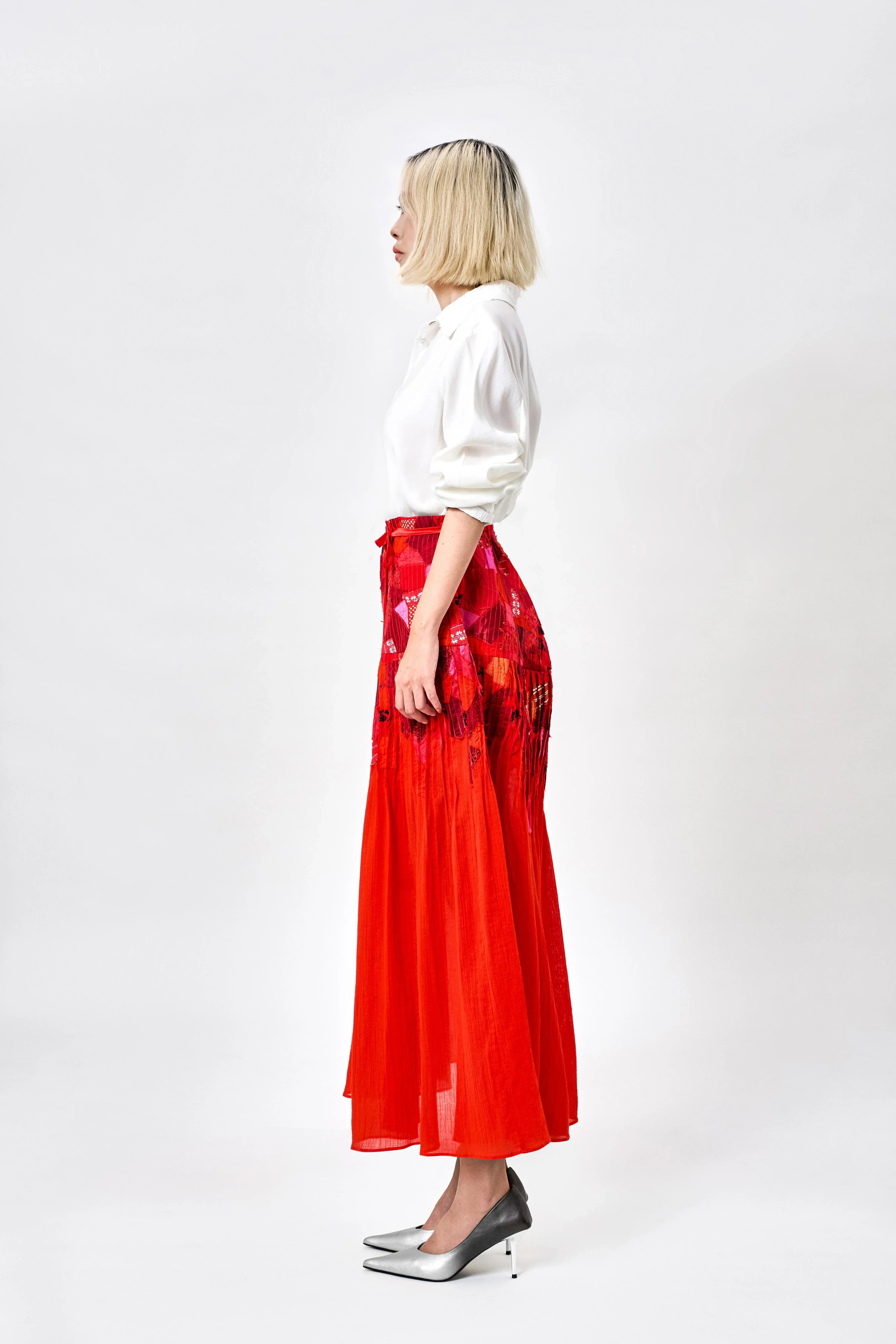 KHAAR | Scrap Midi Skirt