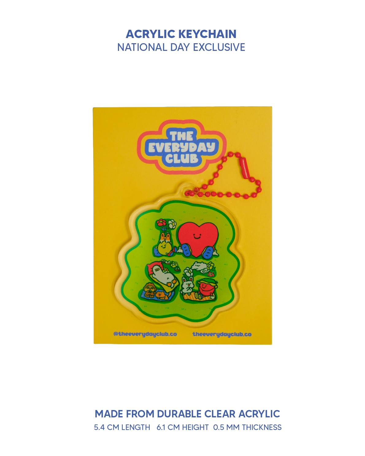 THE EVERYDAY CLUB | I LOVE SG Acrylic Keychain
