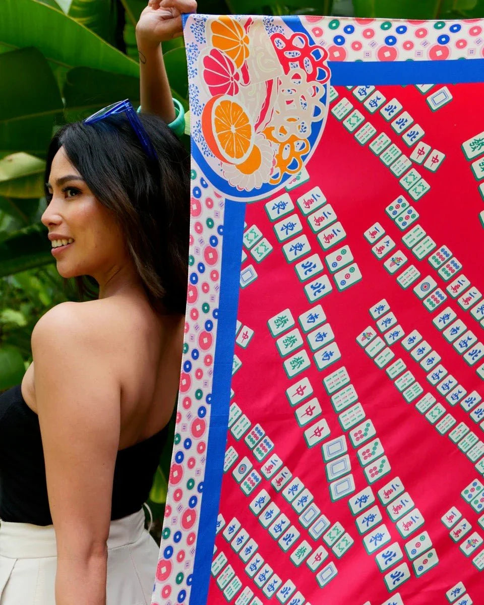 BINARY STYLE | Aunty's Winning Hands Premium Silk Scarf