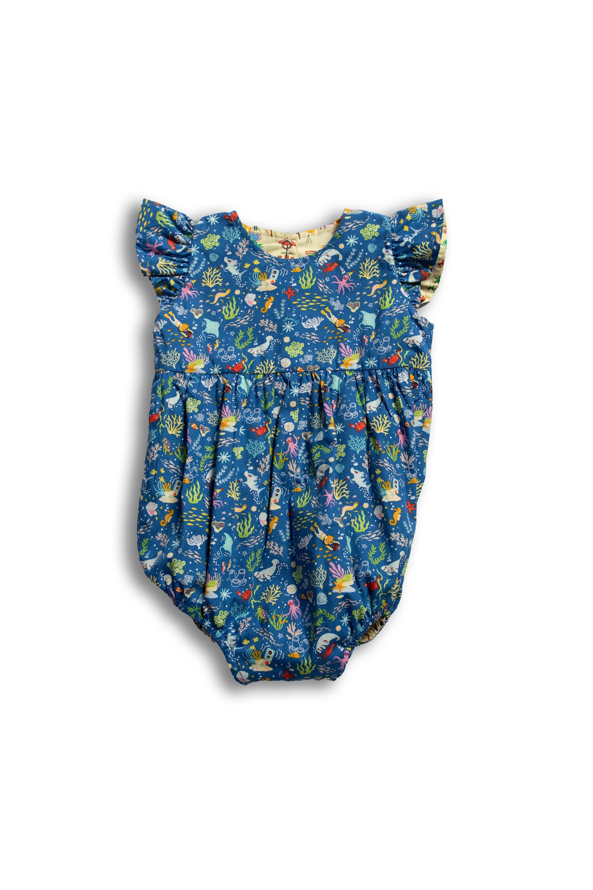 MAISON Q | Fishscapade Reversible Girl Onesie