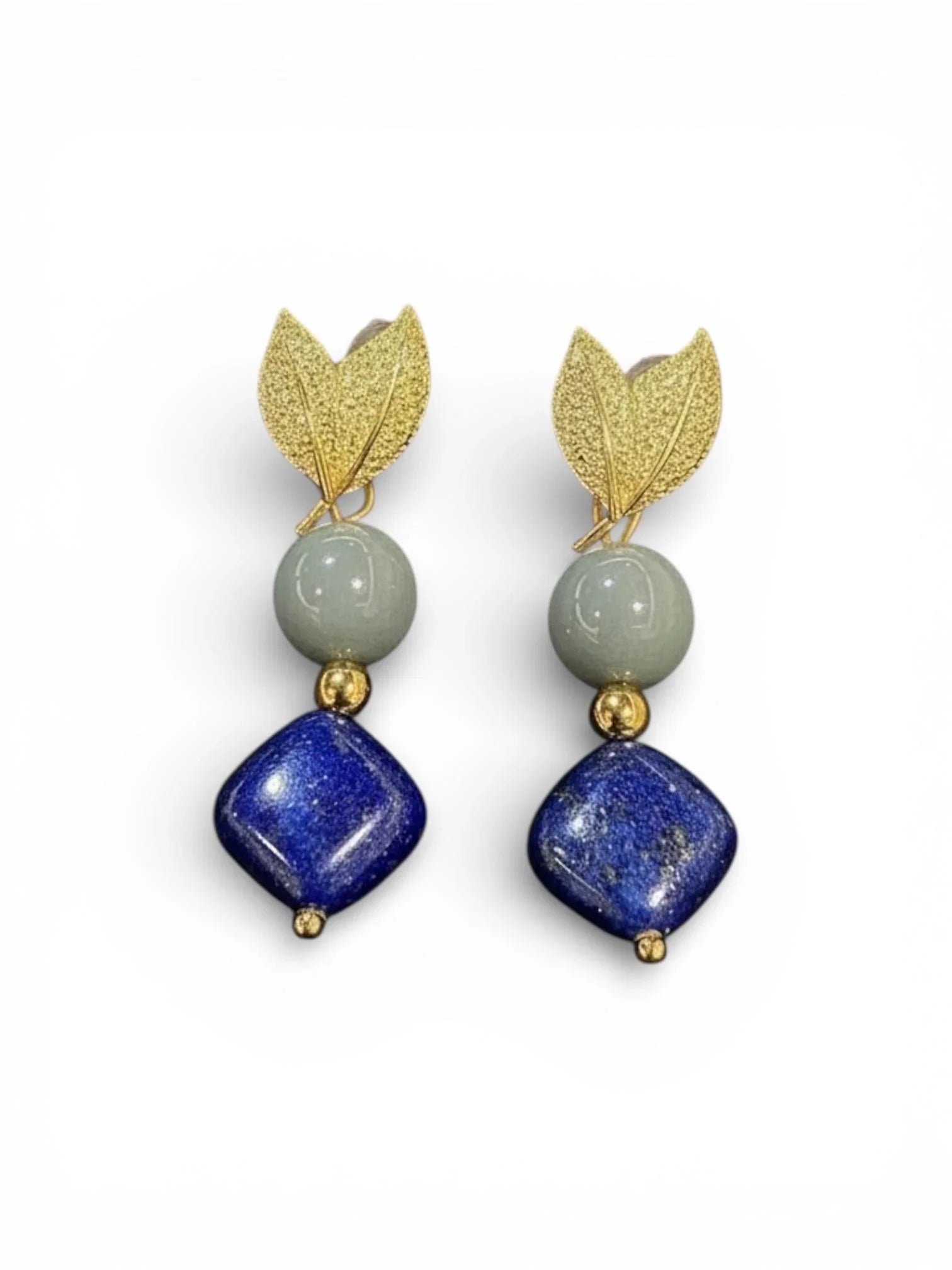 THE ANTECEDENT STORE | E - Strength & Wisdom Golden Leaf Earrings
