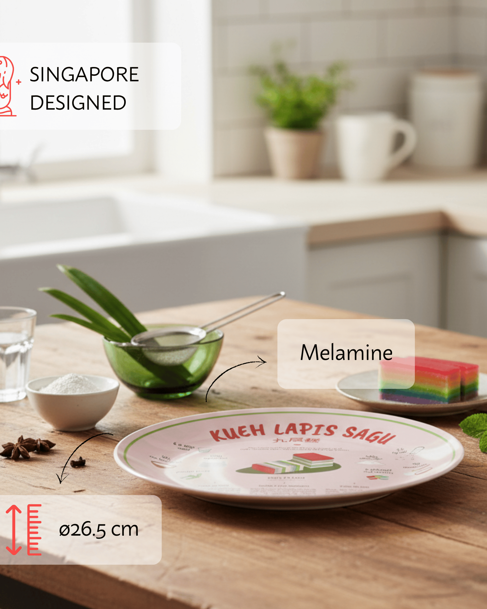 NOM | Recipe Plate (Kueh Lapis Sagu)