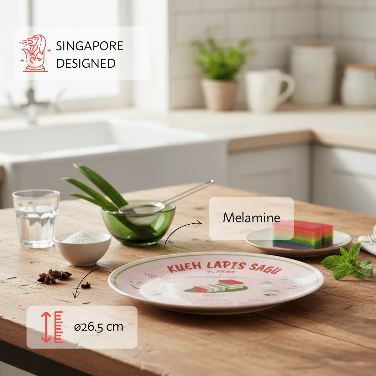 NOM | Recipe Plate (Kueh Lapis Sagu)