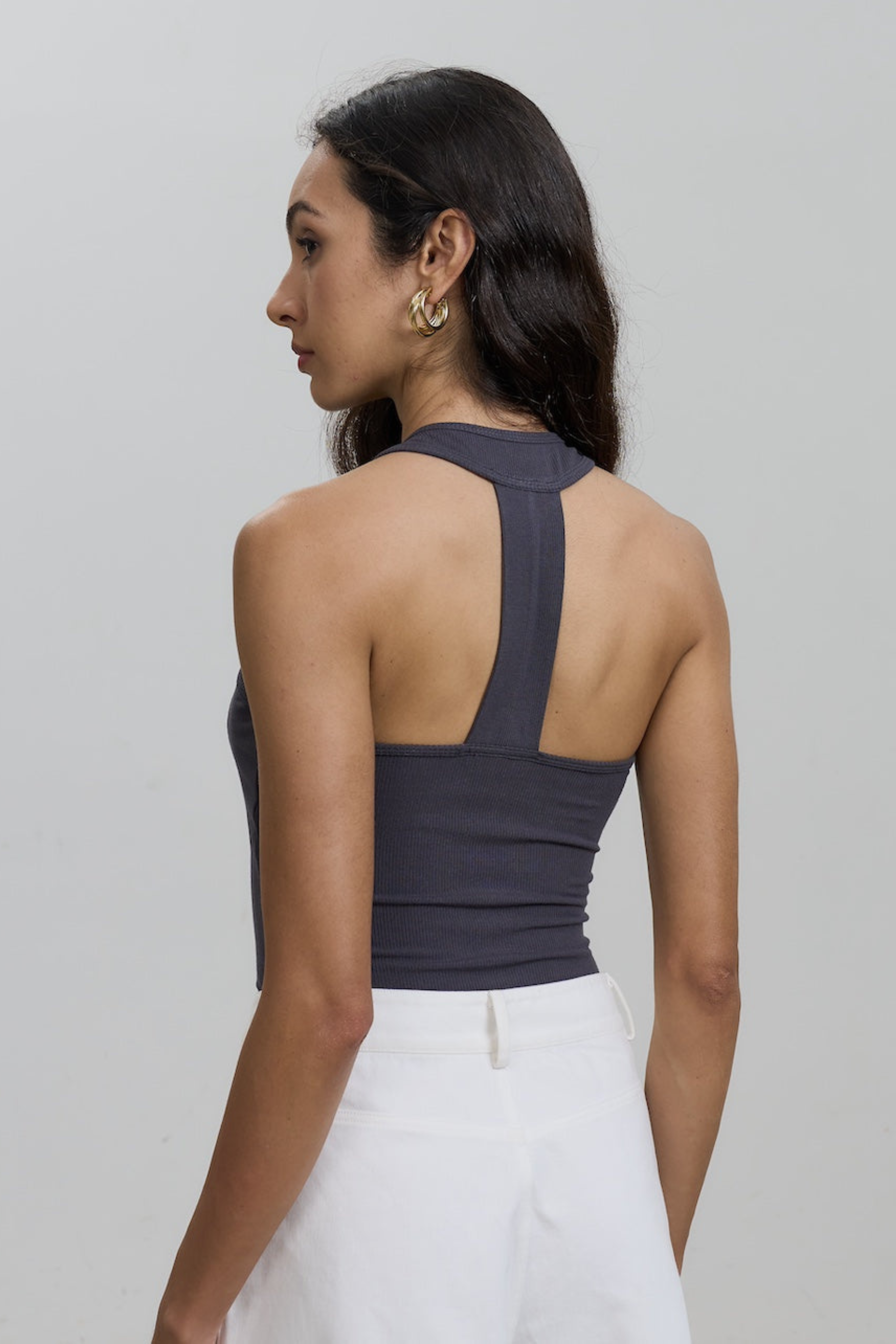 EMVY | Rita Padded Top - Dark Grey
