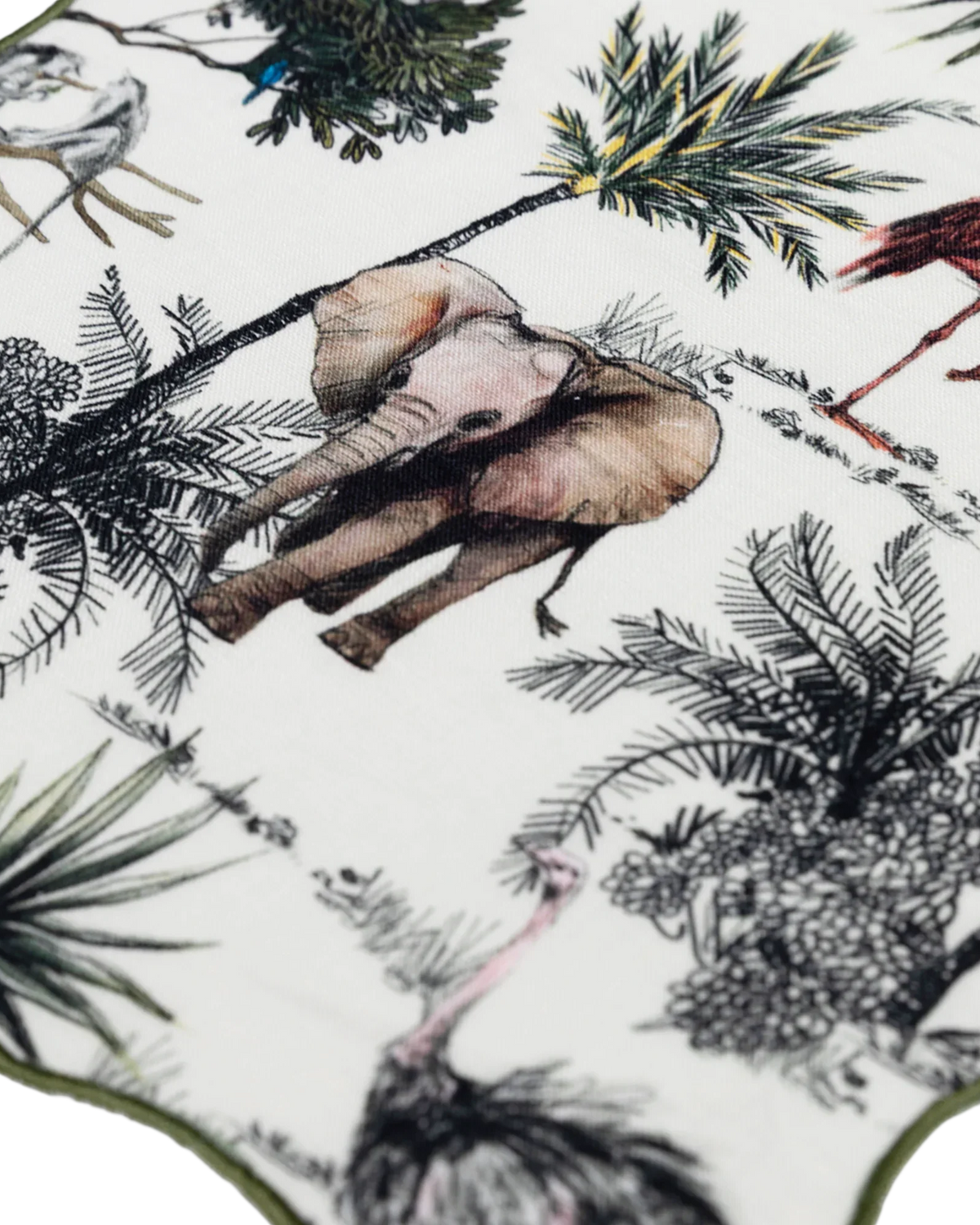 MEJA | The Aventure Africaine’ Cocktail Napkin - Marshmallow Print (Set Of 2)