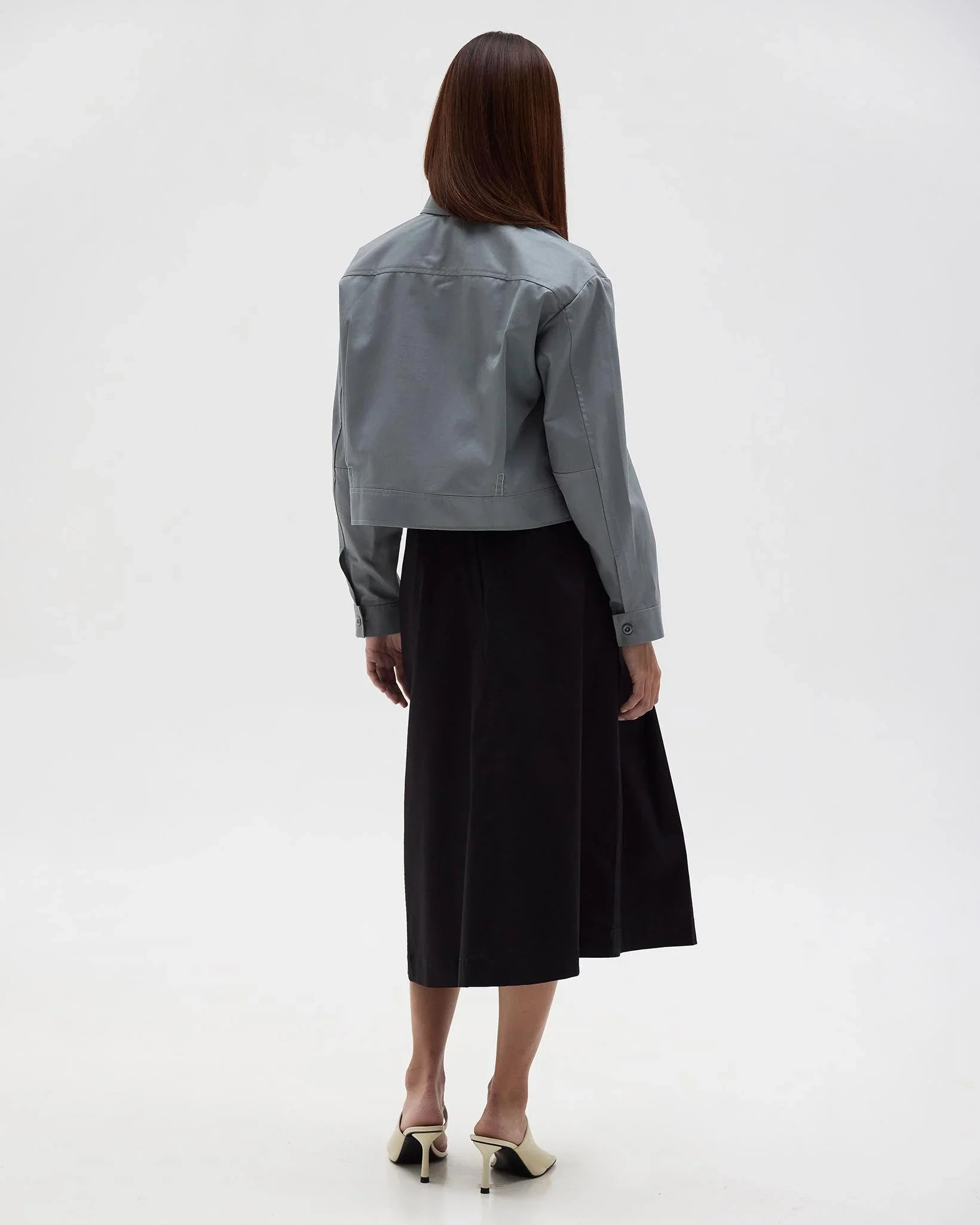 ROCK DAISY | Franchie Japanese Cropped Cotton Jacket Grey