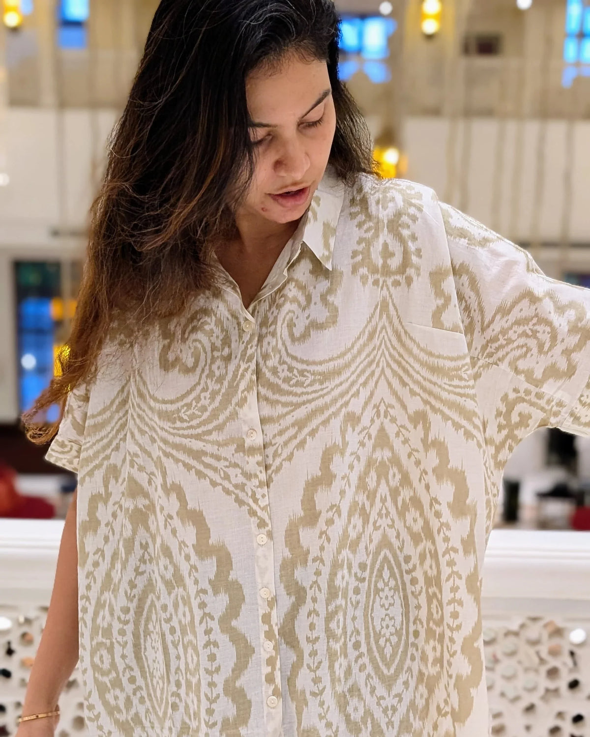 NIMBU | Hi-Lo Amazon Shirt in White