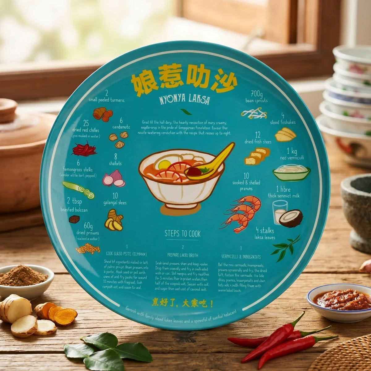 NOM | Recipe Plate (Nyoya Laksa)