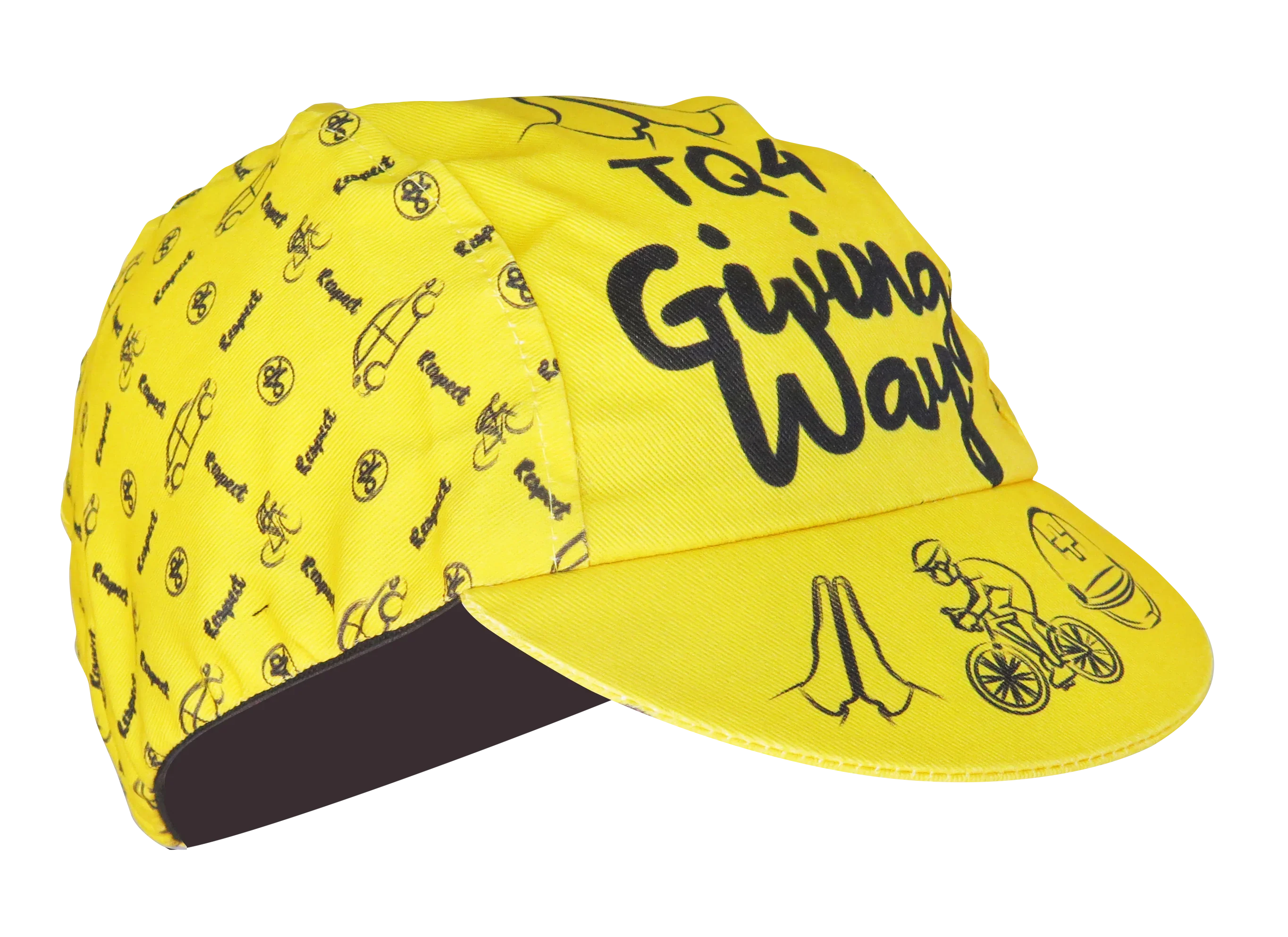 A DESIGN BY TAKACHYA | Cycling Cap - Safe Distance Yellow