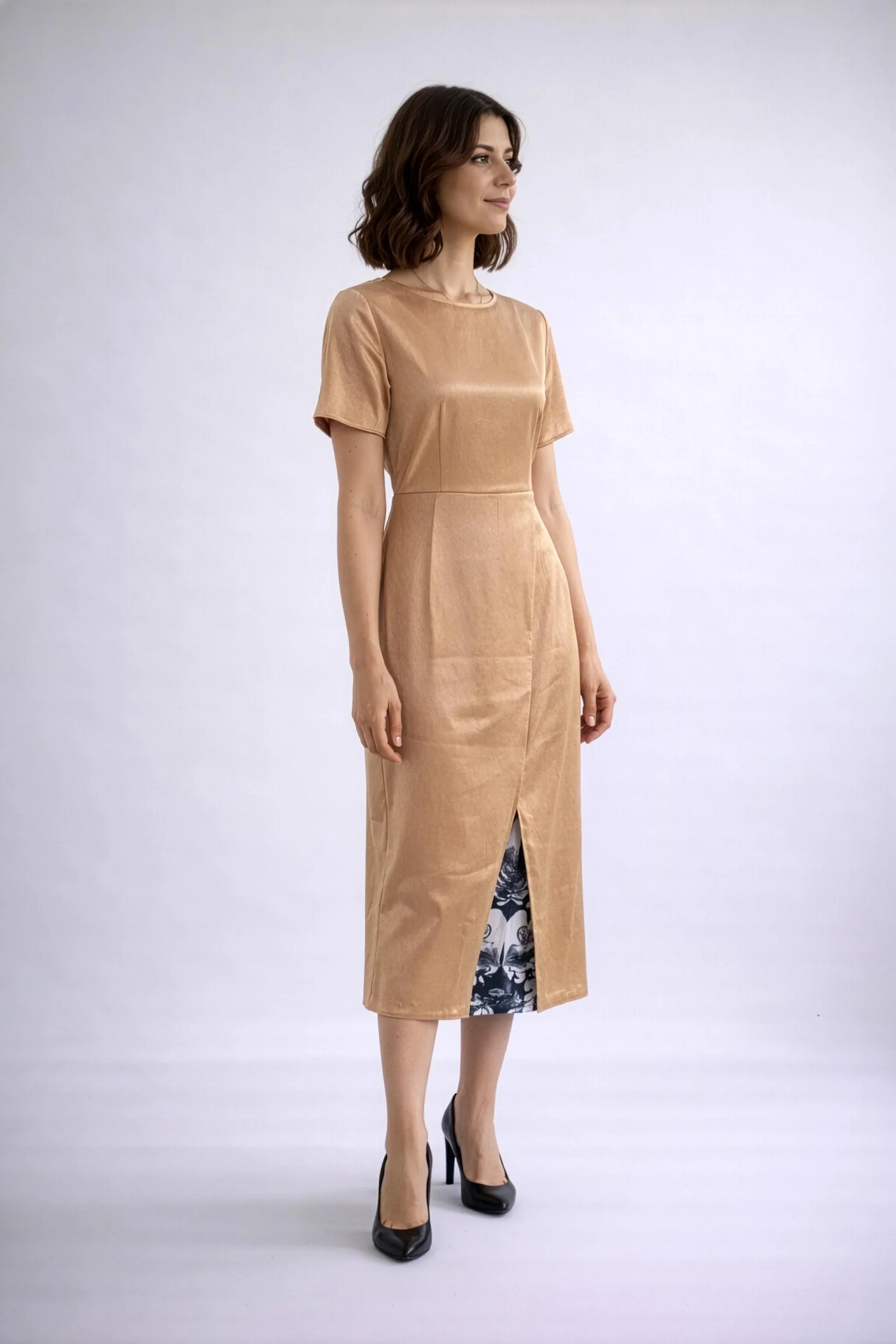 WOLF & BYRD | Golden Current Dress
