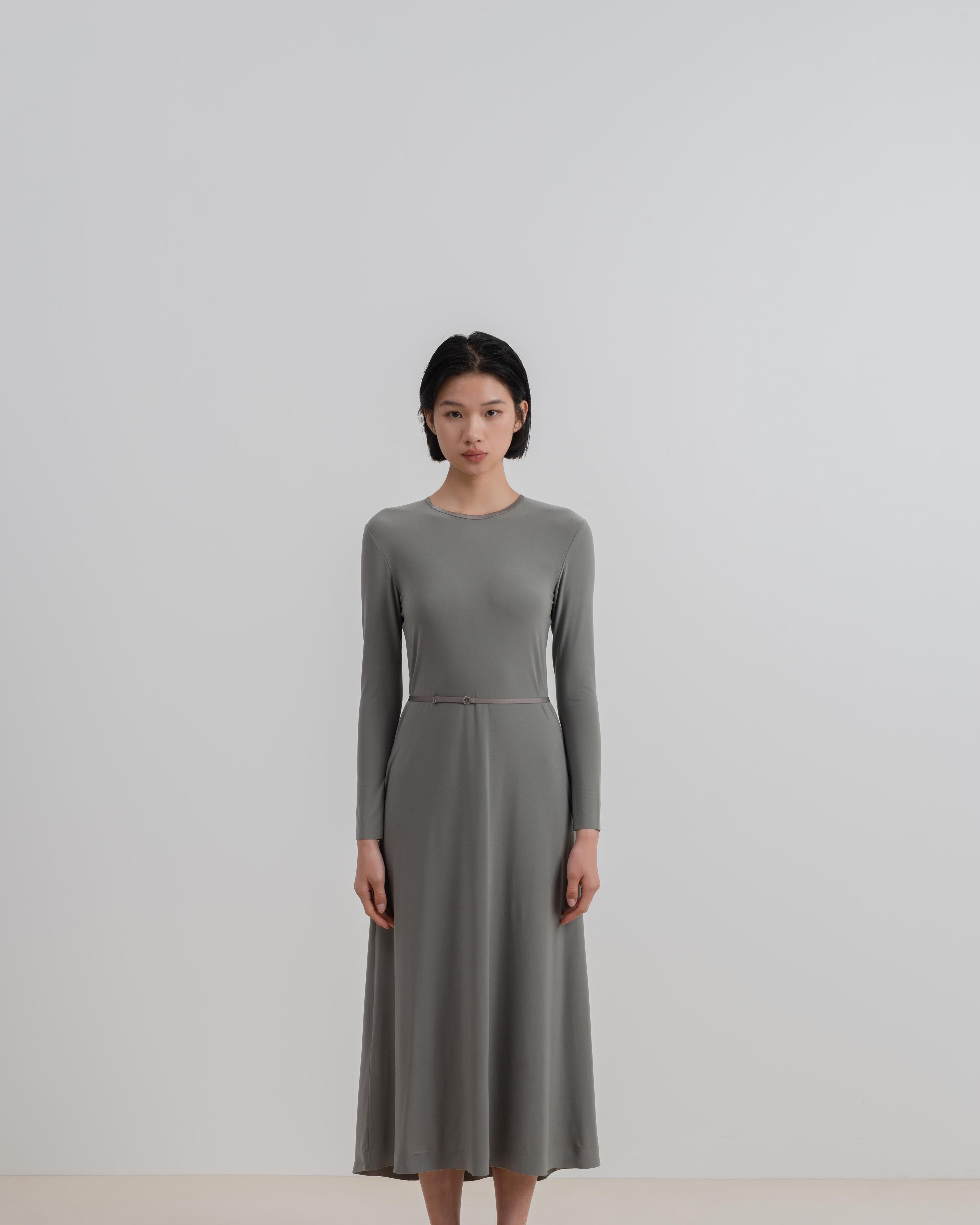 LAYERPLAN | Stretch Maxi Long Sleeve Dress