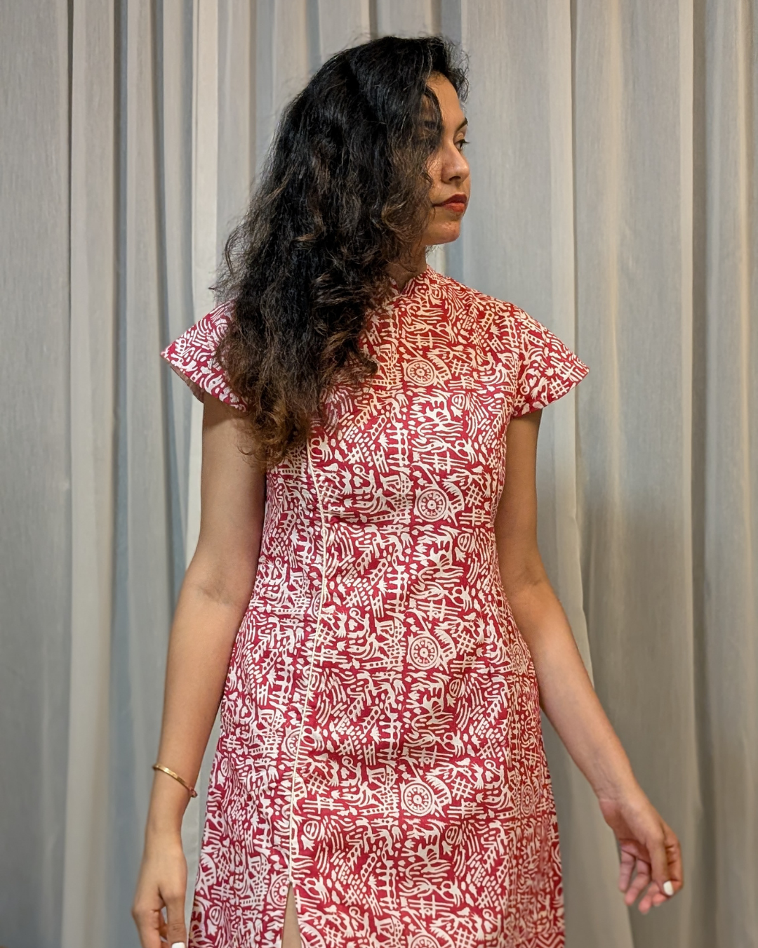 NIMBU | Singapore Red Cheongsam Dress