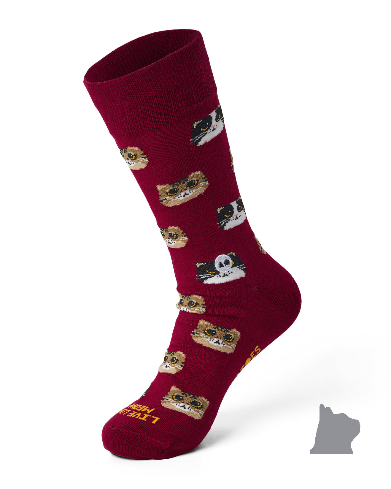 TALKING TOES | Big-Eyed Kitten Sock