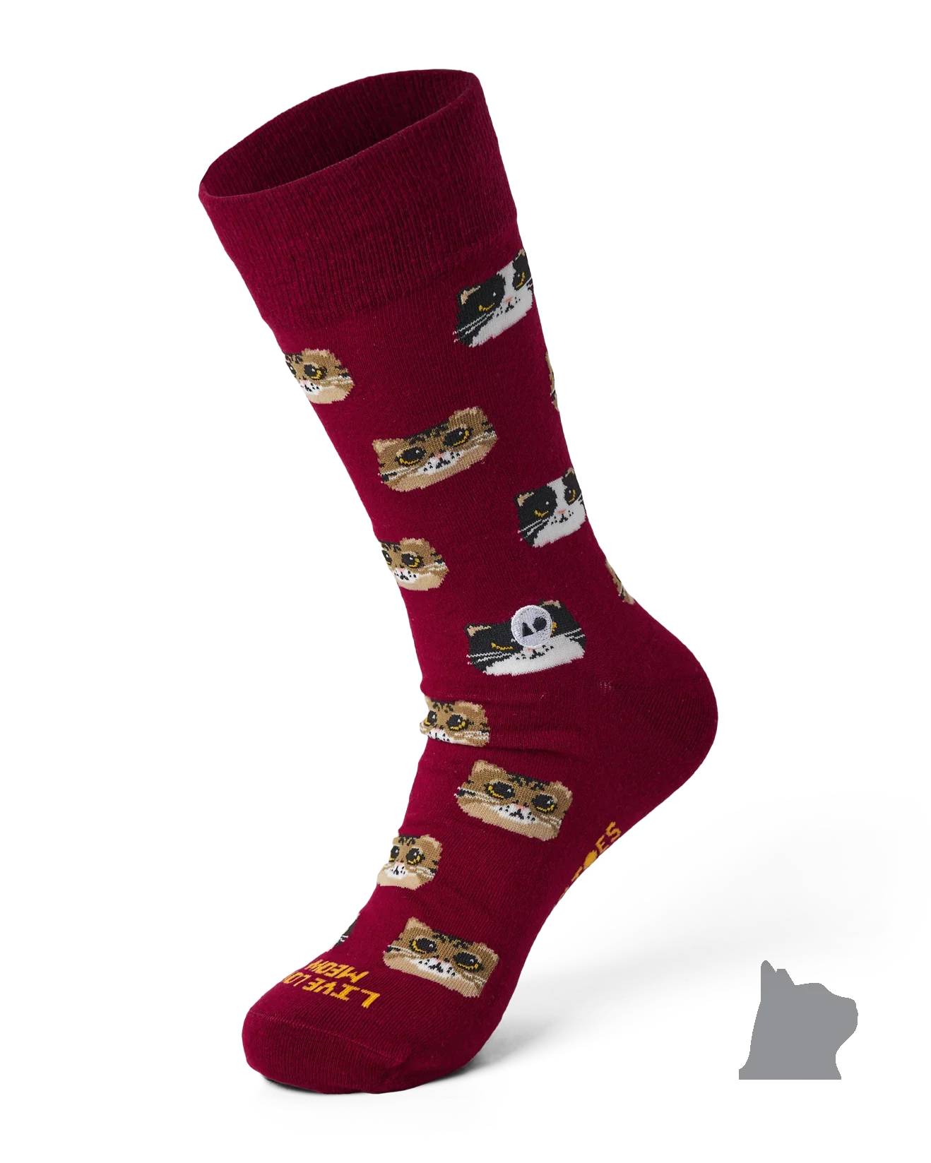TALKING TOES | Big-Eyed Kitten Sock