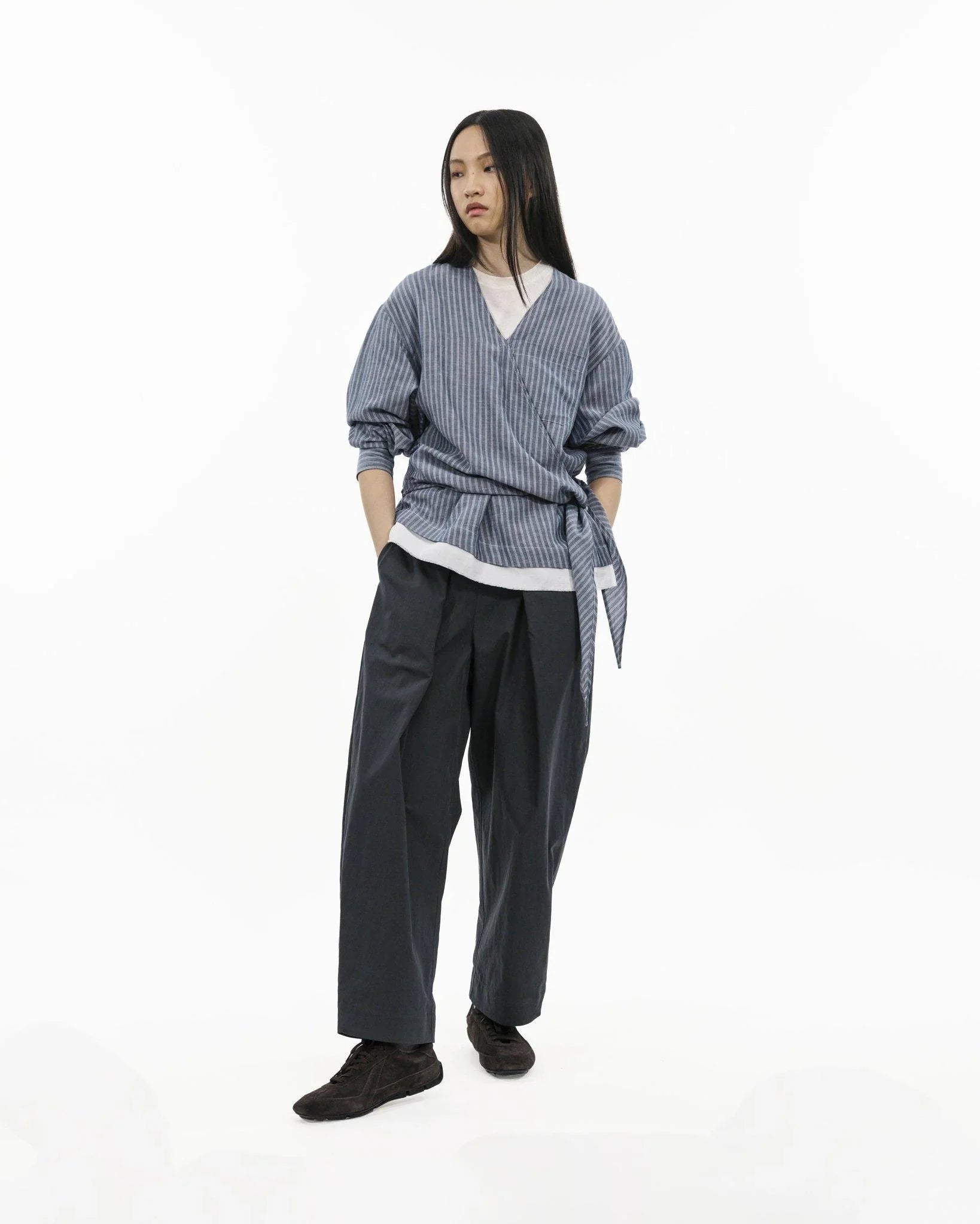 GRAYE | Asymmetrical Wrap Shirt