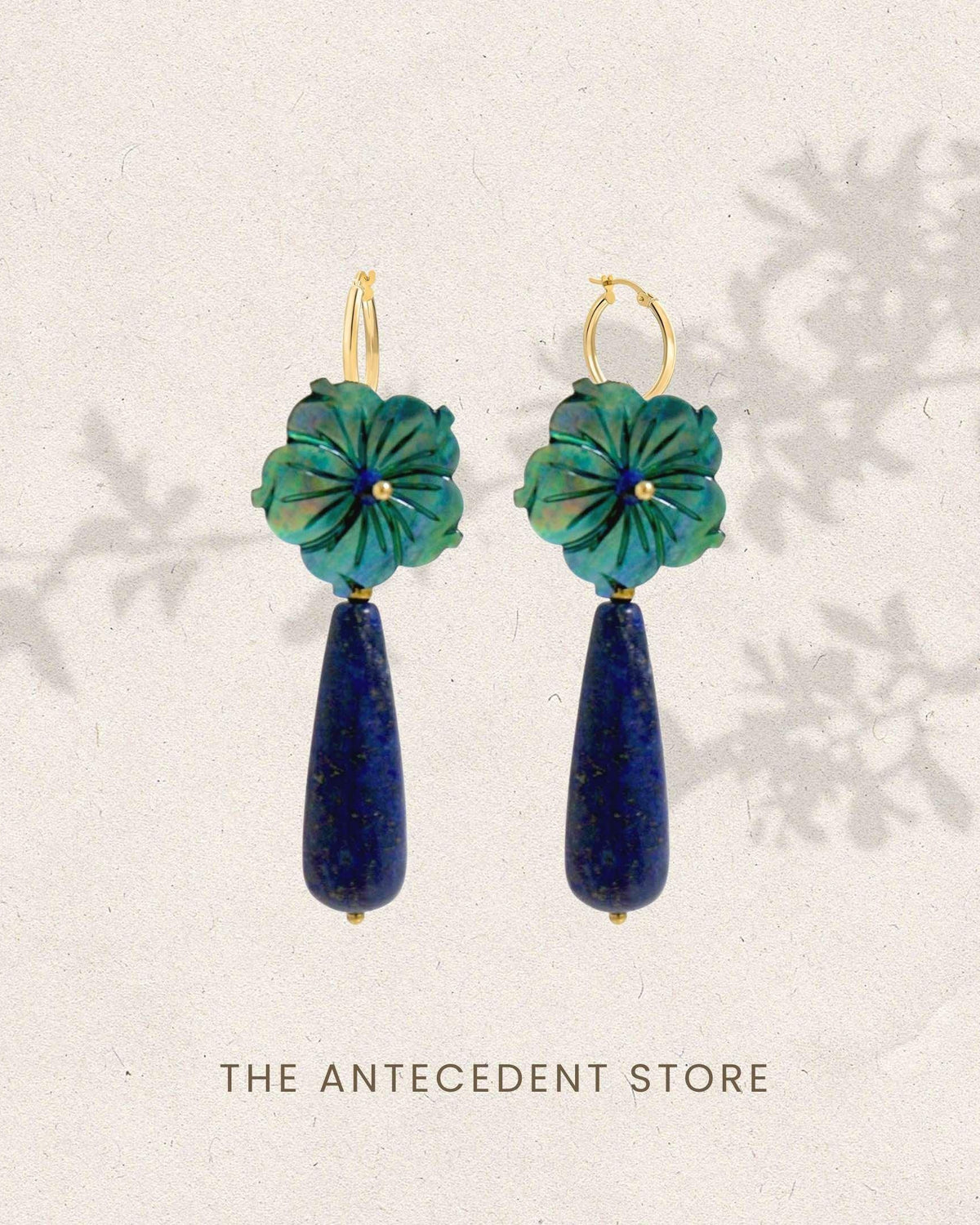 THE ANTECEDANT STORE | Blossom Lapis Earrings