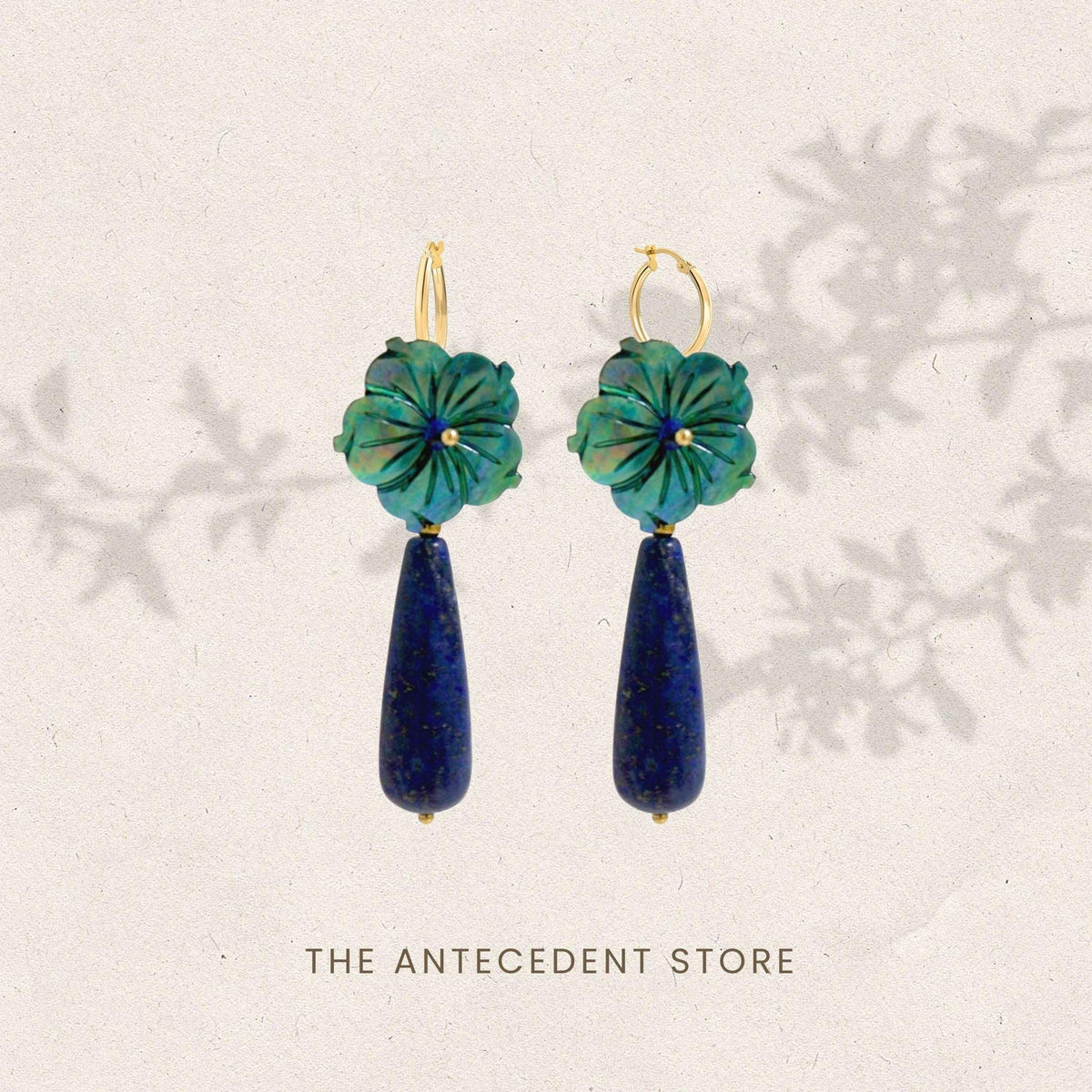 THE ANTECEDANT STORE | Blossom Lapis Earrings