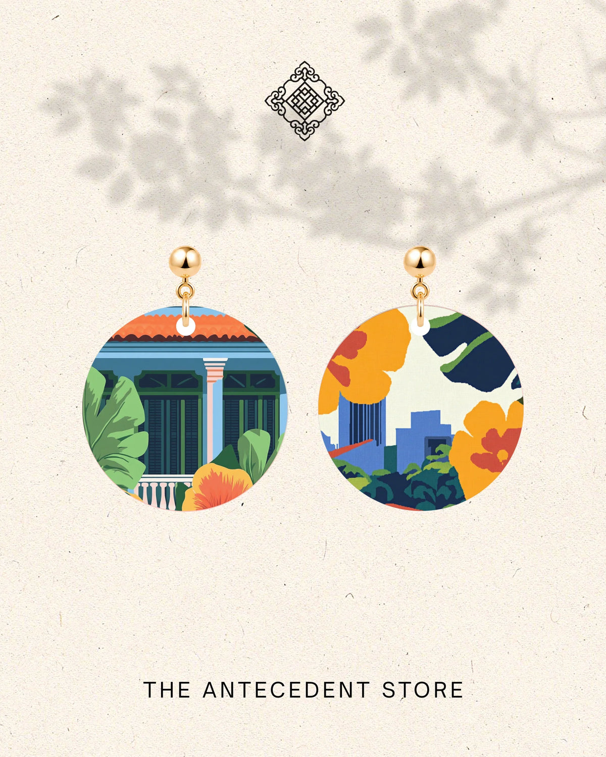 THE ANTECEDENT STORE | Singapore Heritage & Skyline Earrings