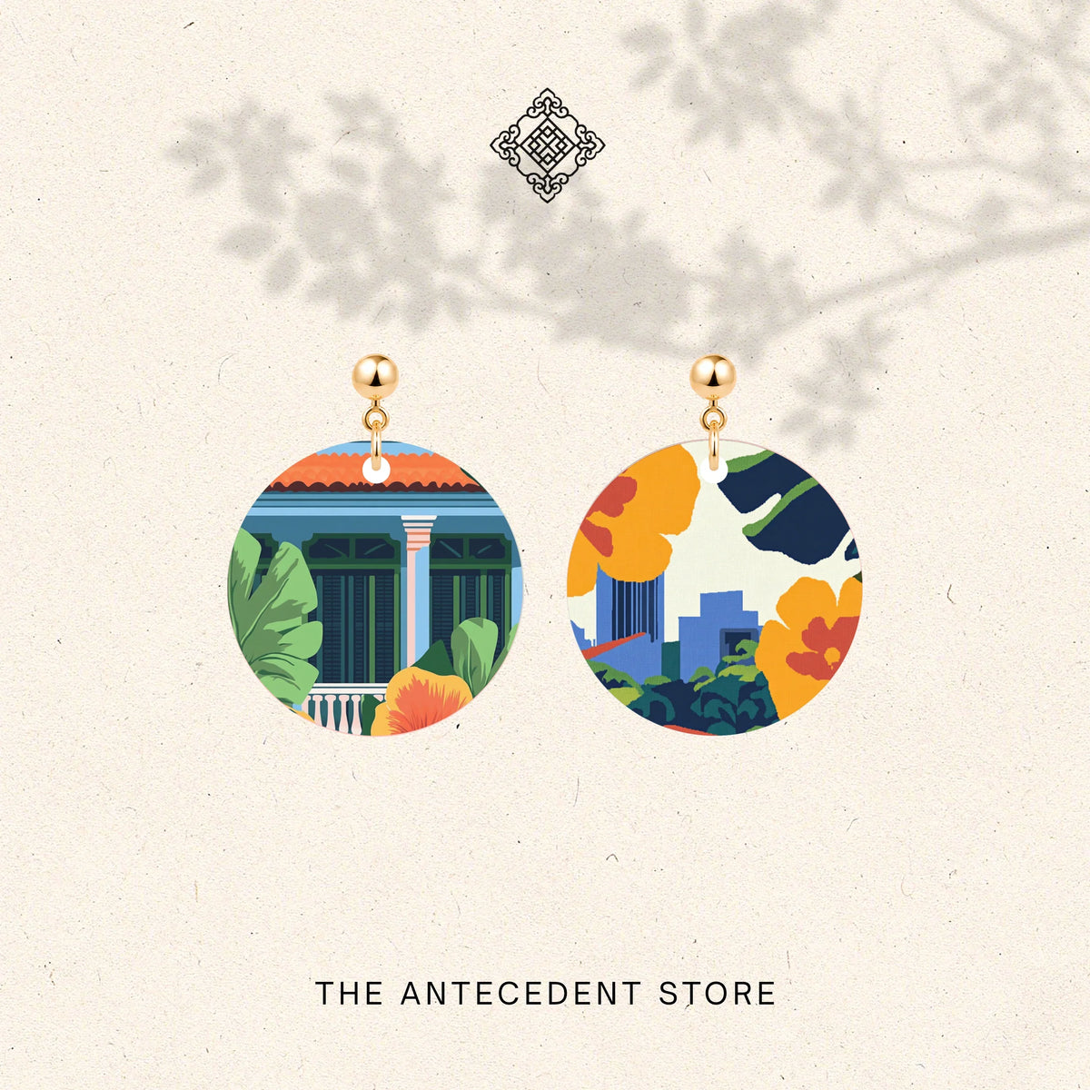 THE ANTECEDENT STORE | Singapore Heritage & Skyline Earrings