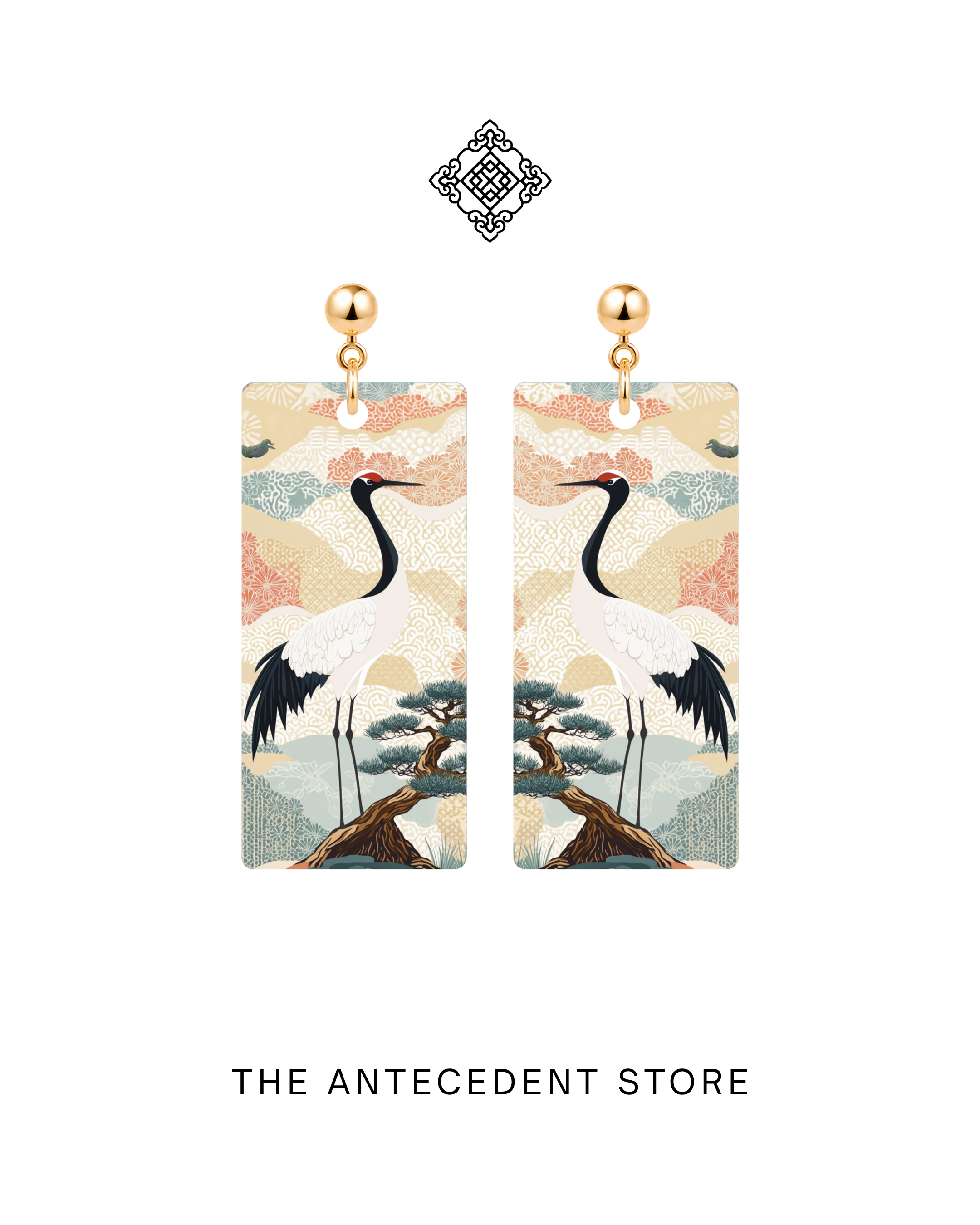 THE ANTECEDENT STORE | Pine & Crane Earrings