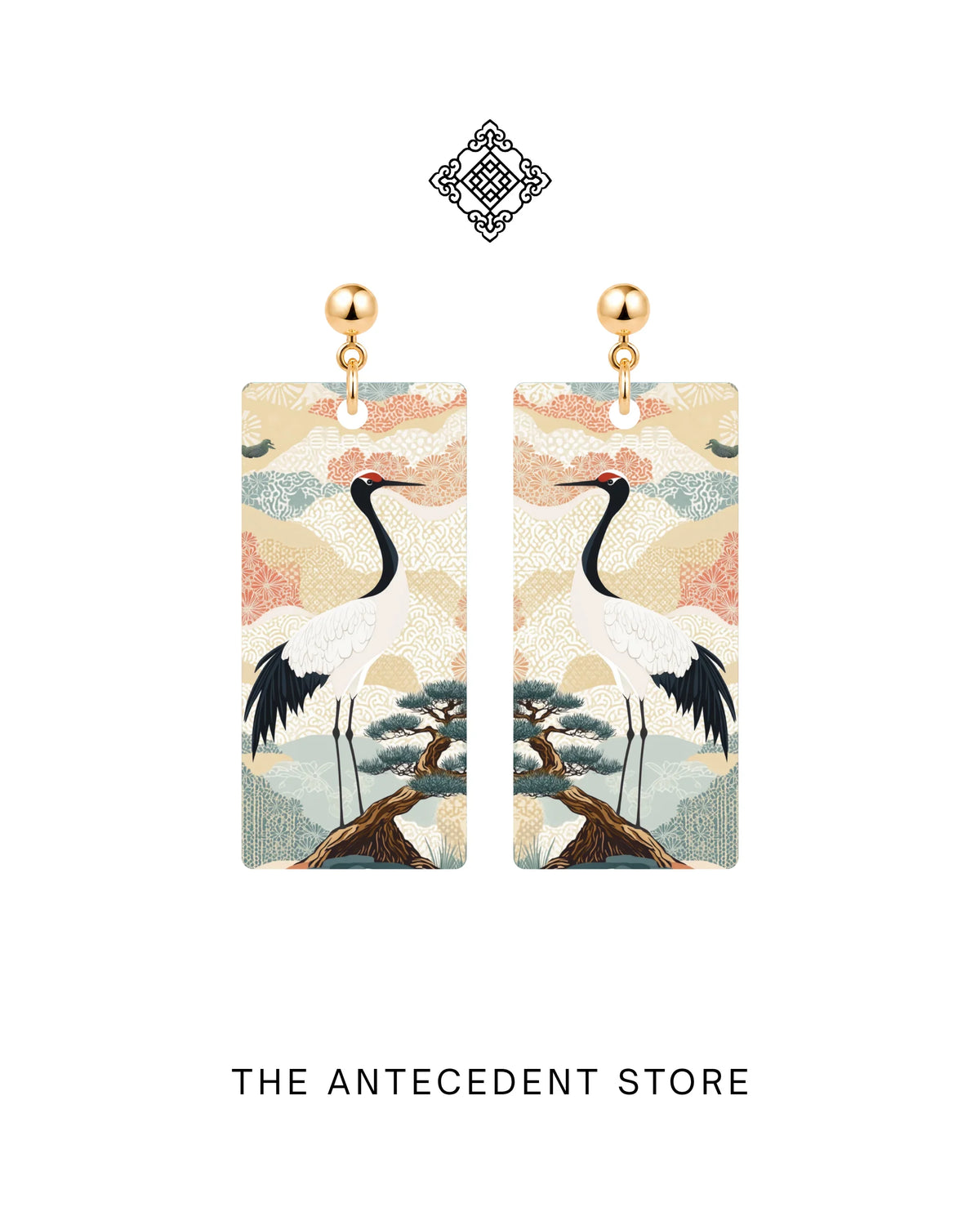 THE ANTECEDENT STORE | Pine & Crane Earrings