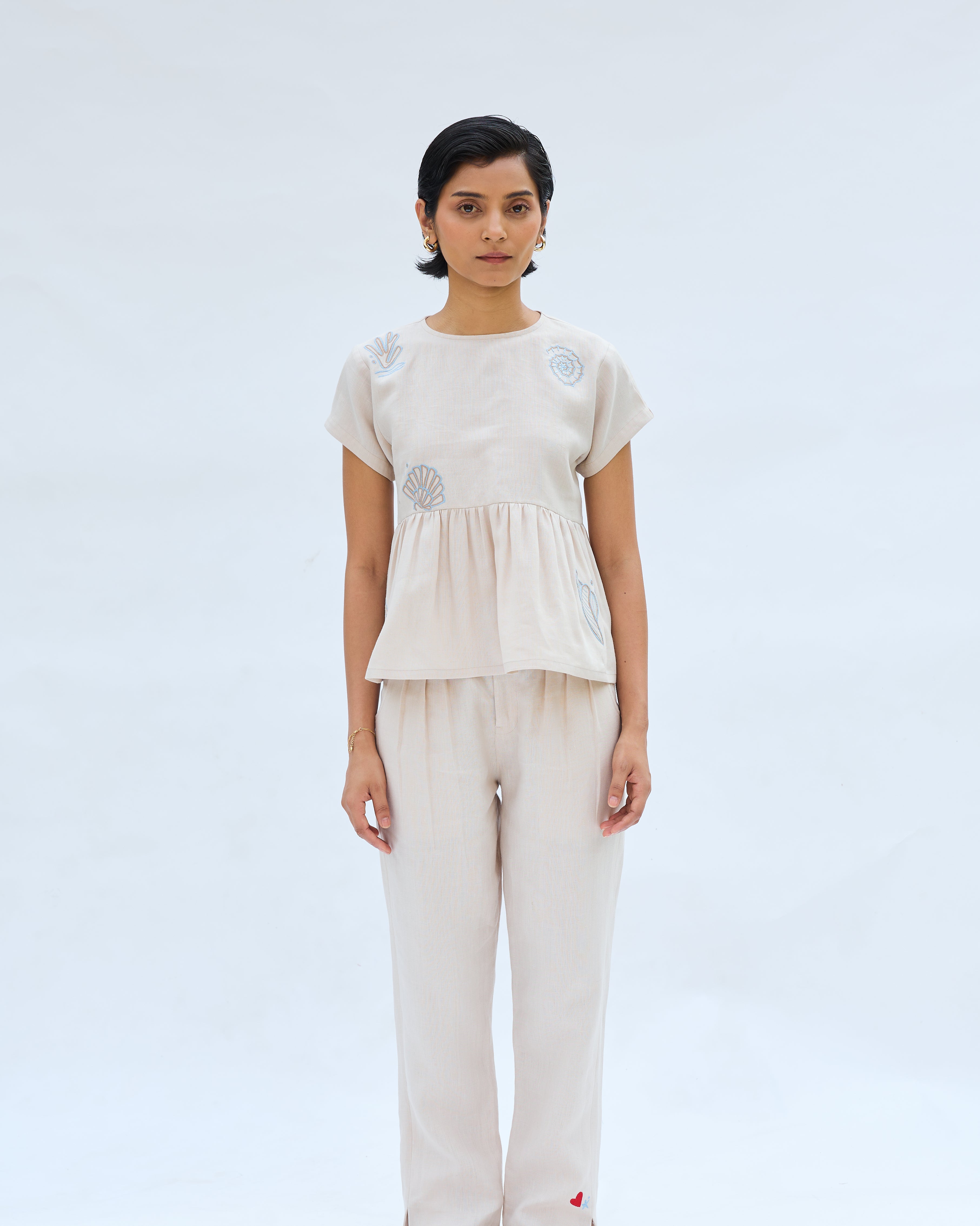 SUI | Sea Soul Linen Top