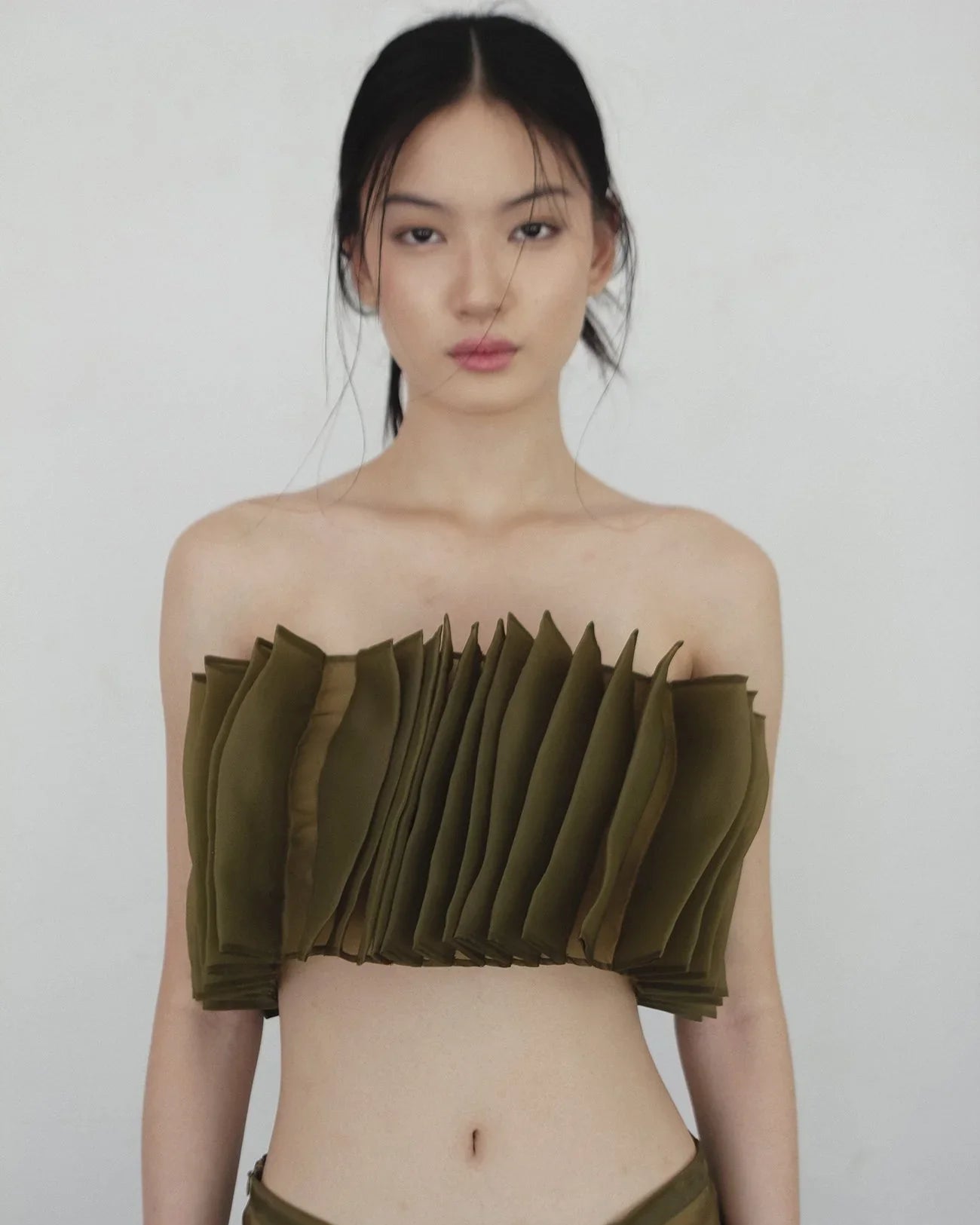 SAYA | Alga - Pinched Pleats Tube Top