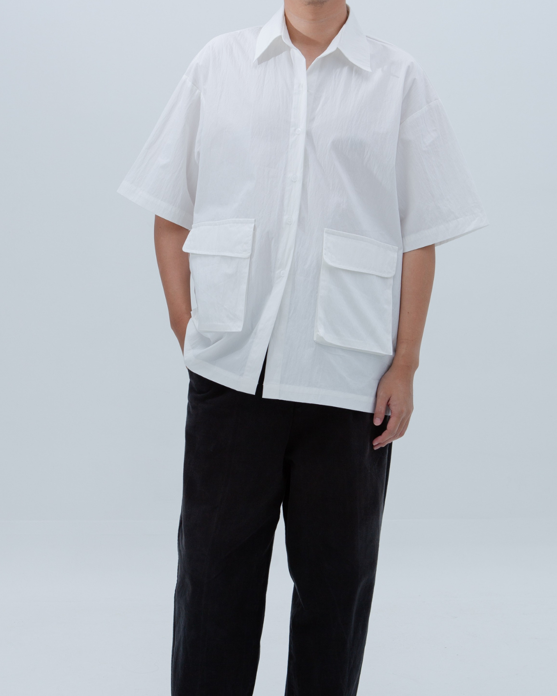 SAERO COLLECTIVE | Boho Overfit Shirt | White