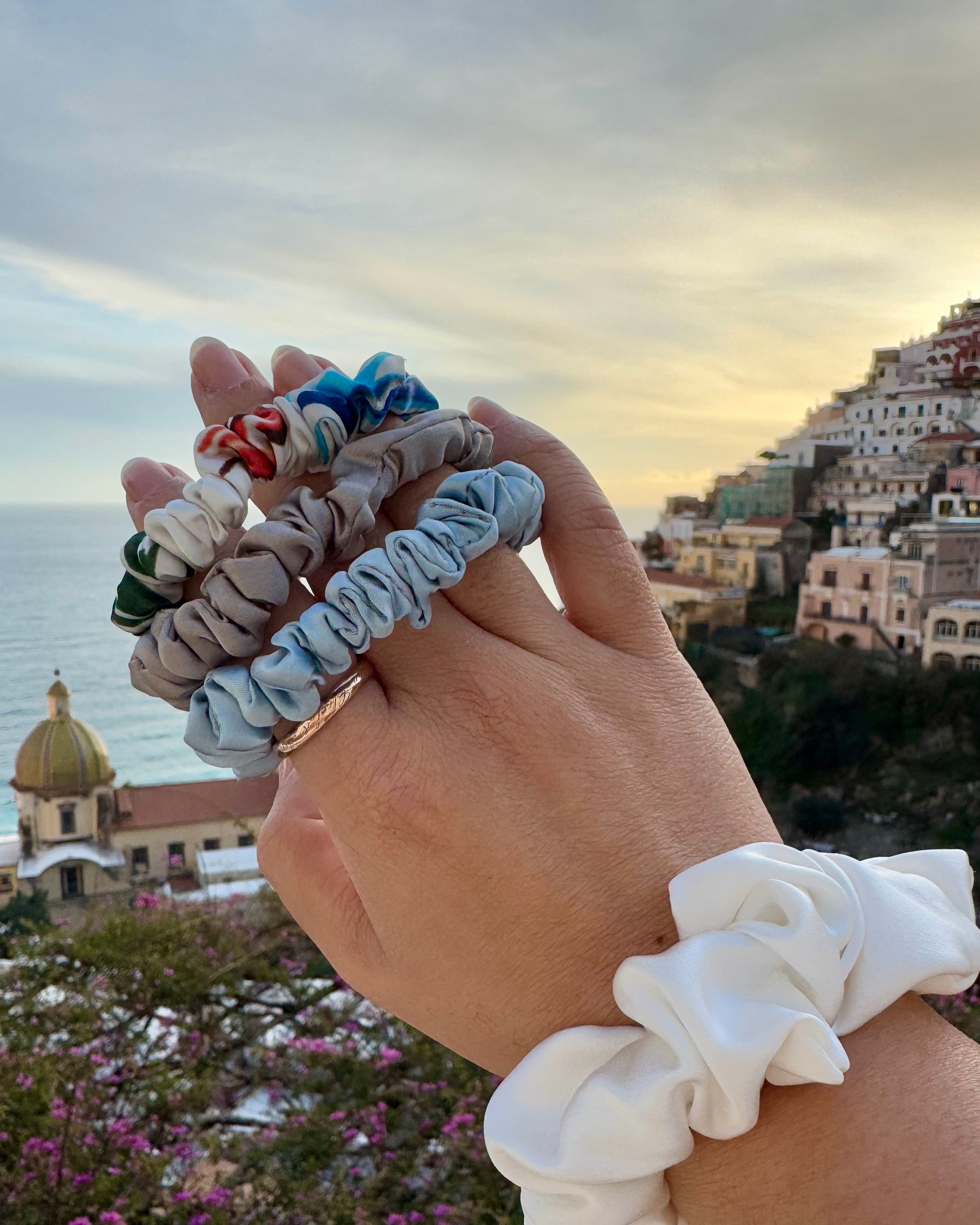 BELLS & BIRDS | Mulberry Silk Scrunchies (Set of 3)