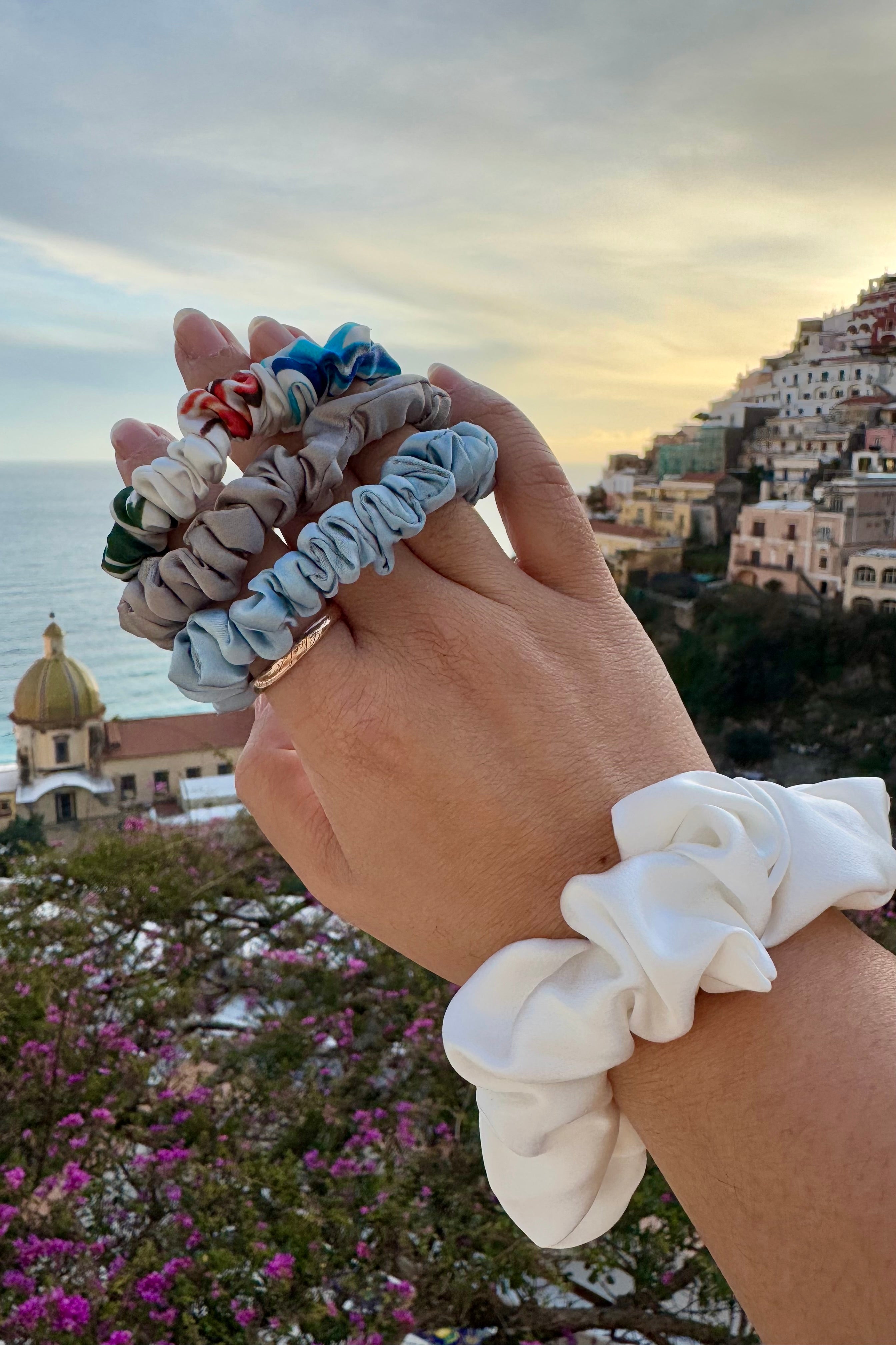 BELLS & BIRDS | Mulberry Silk Scrunchies (Set of 3)